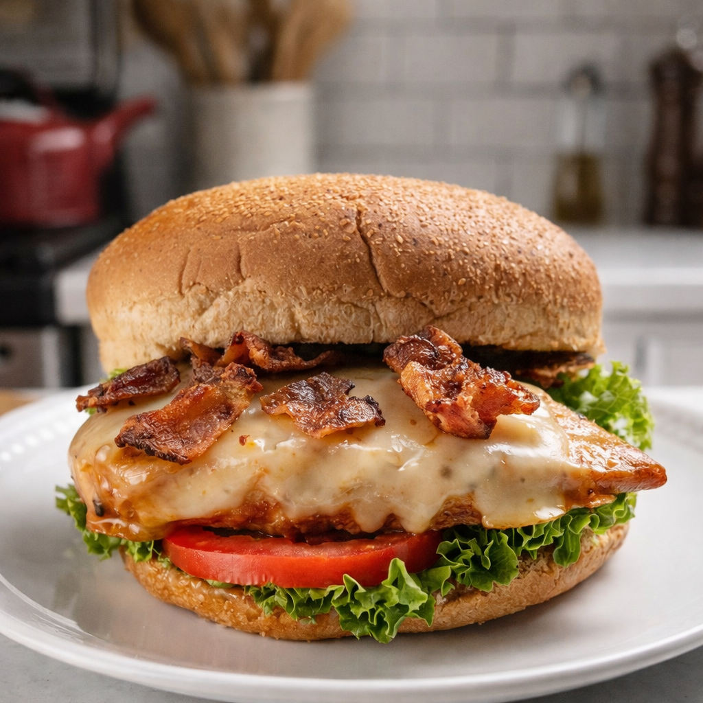 Bacon Chicken Melt Sandwich