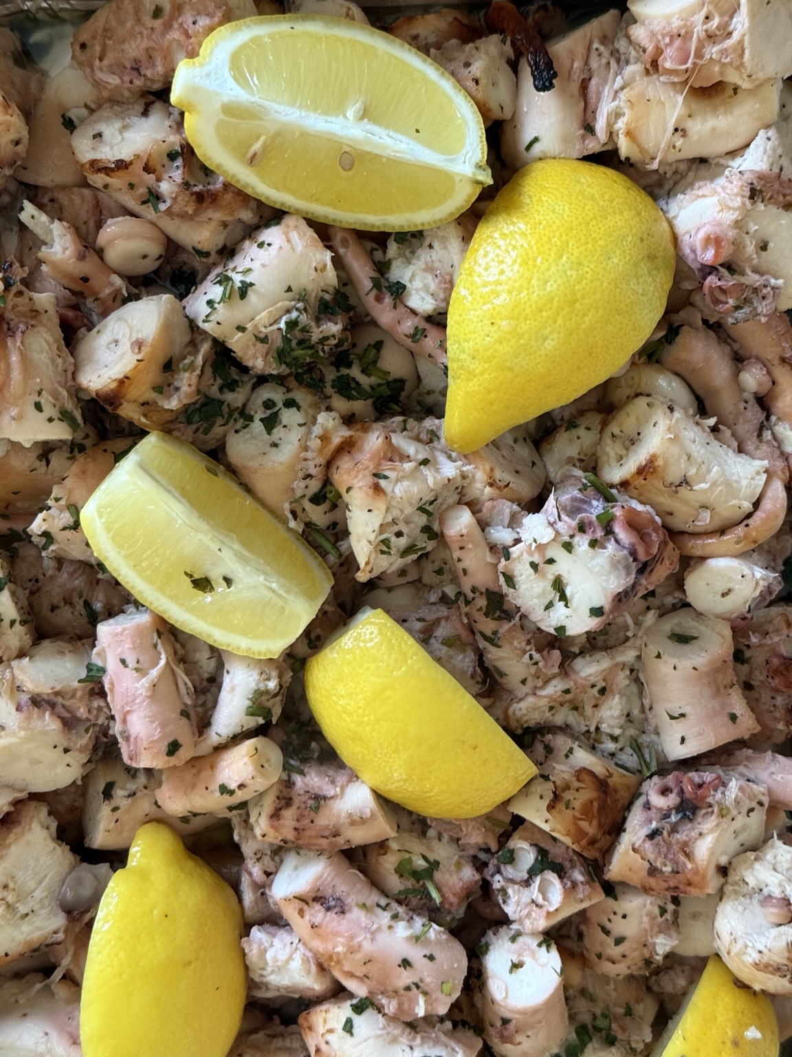 Grilled Octopus with Lemon and Herbs