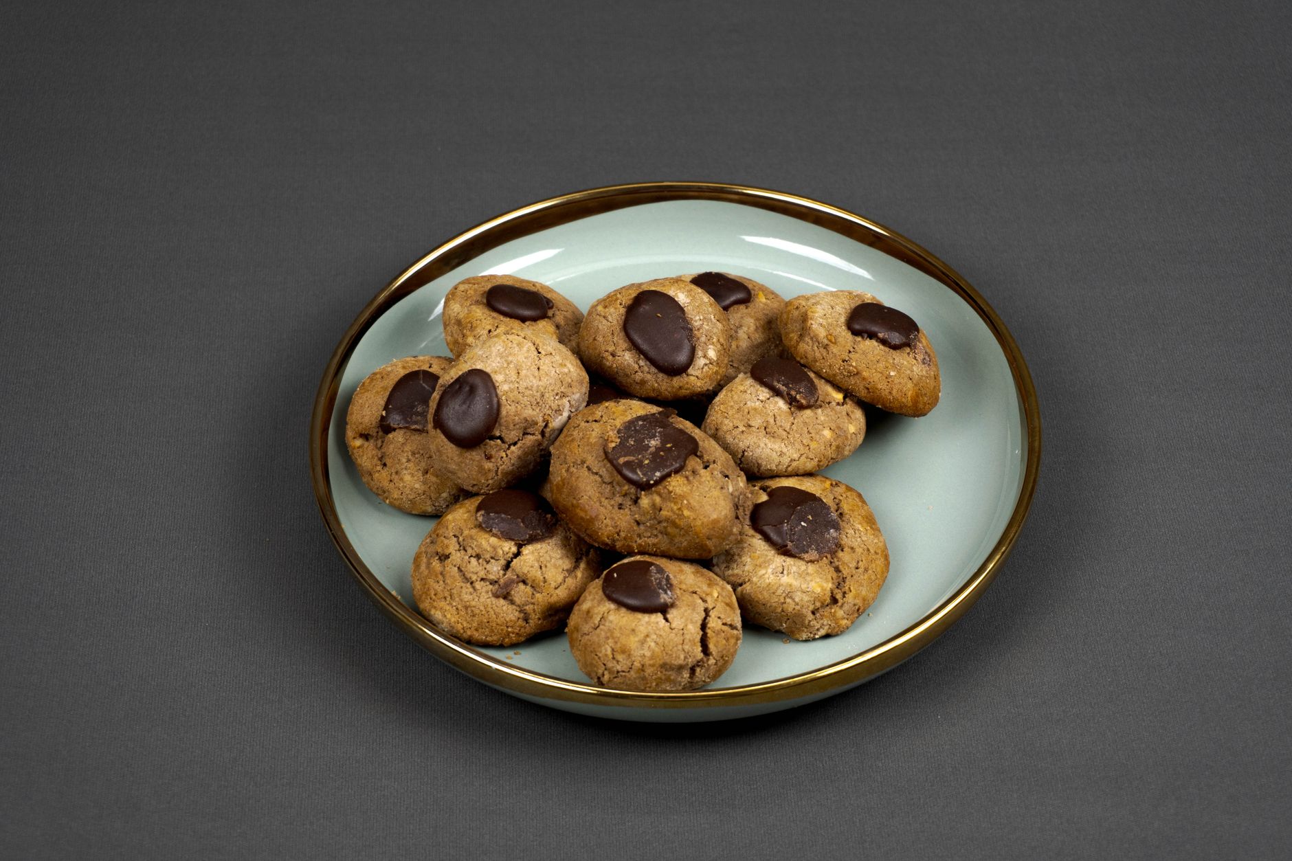 Almond Butter Cookies with Chocolate Chips