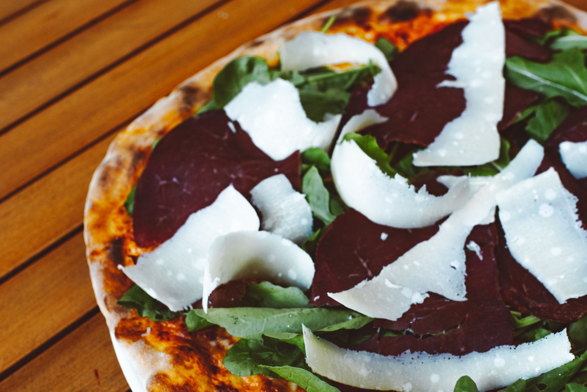 Arugula and Parmesan Pizza