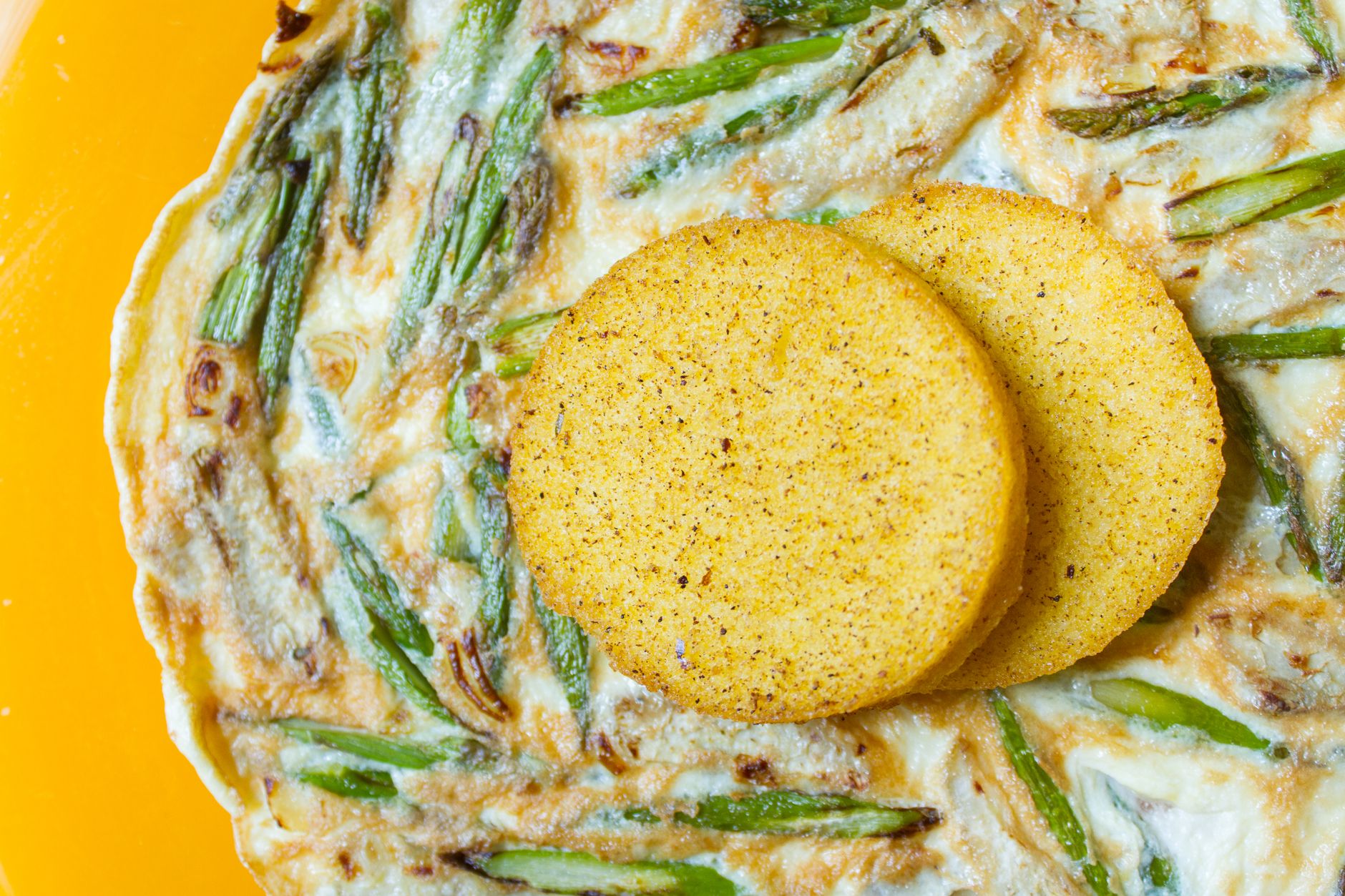 Asparagus Tart with Polenta