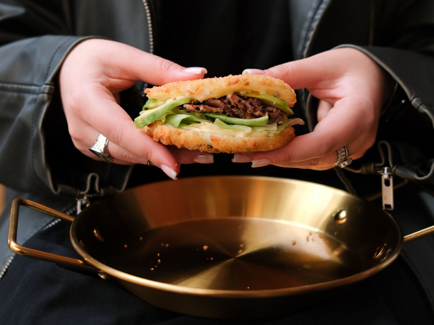 Avocado and Beef Sandwich