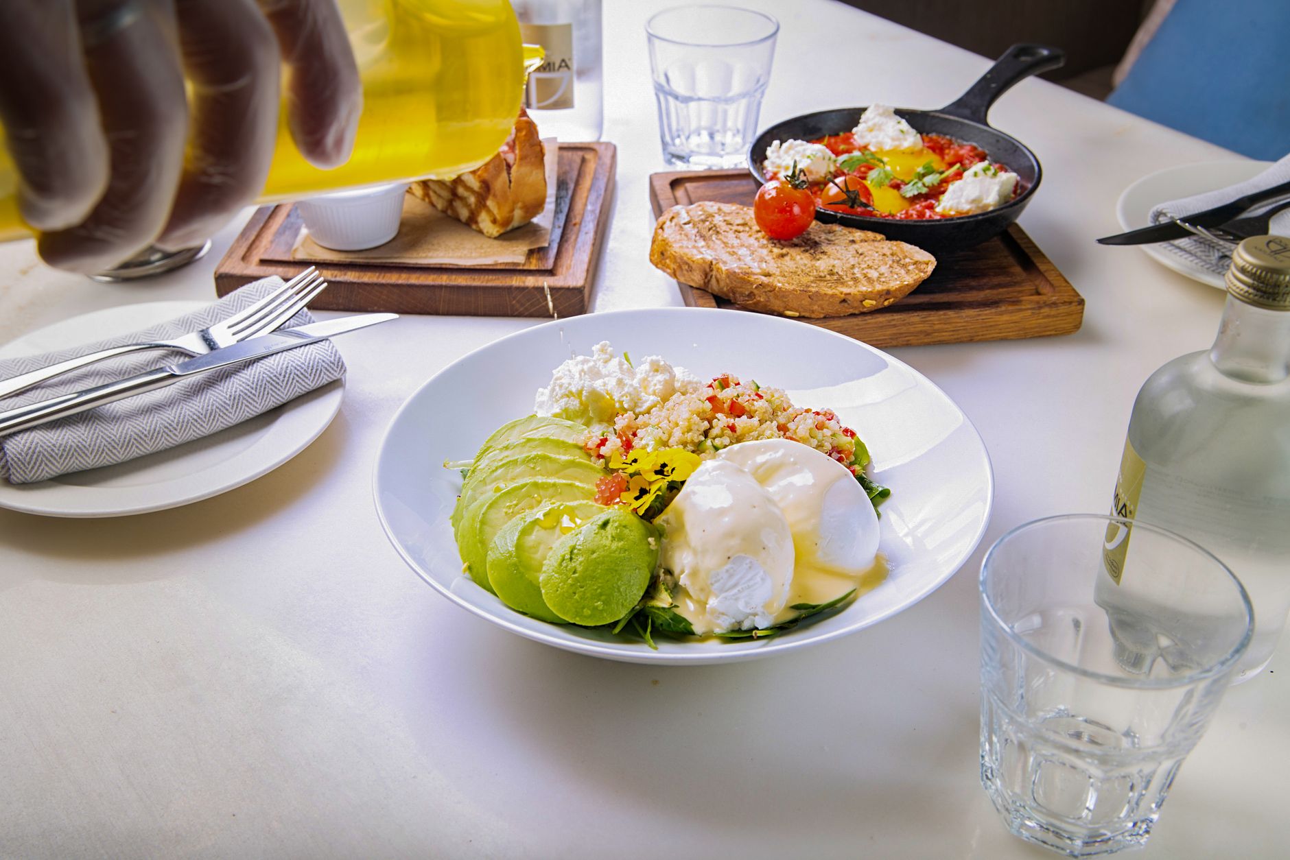 Avocado and Burrata Salad with Rice