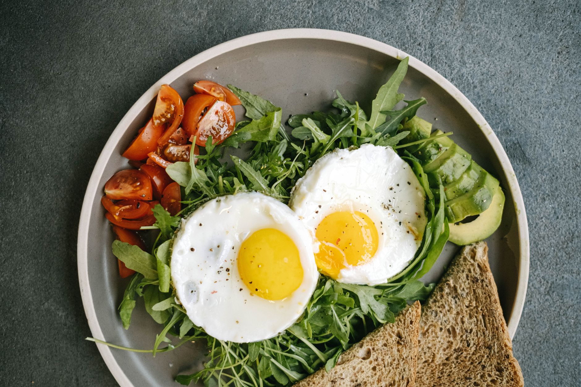 Avocado and Egg Salad with Toast