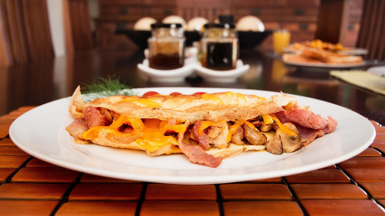 Bacon and Mushroom Omelette