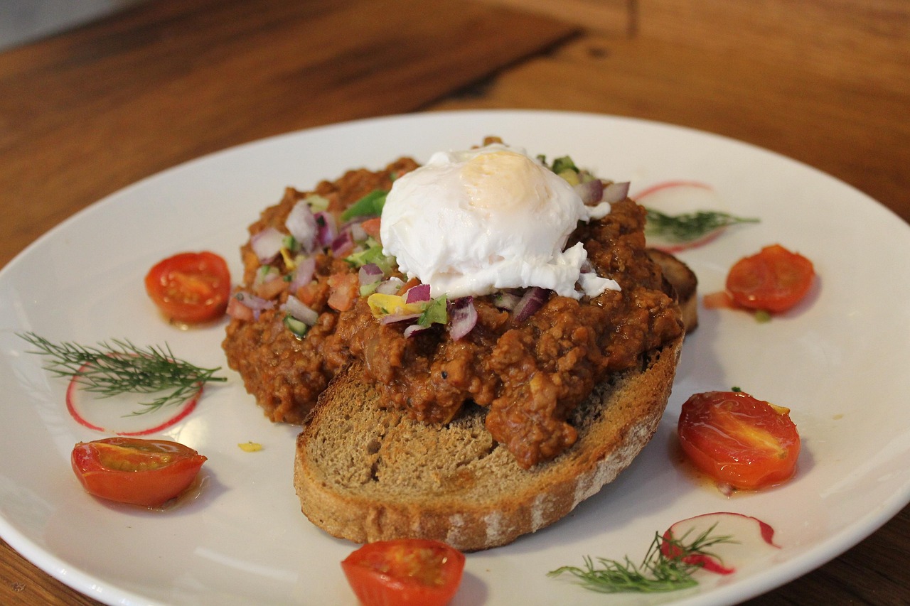 Baked Beans on Toast with Poached Egg