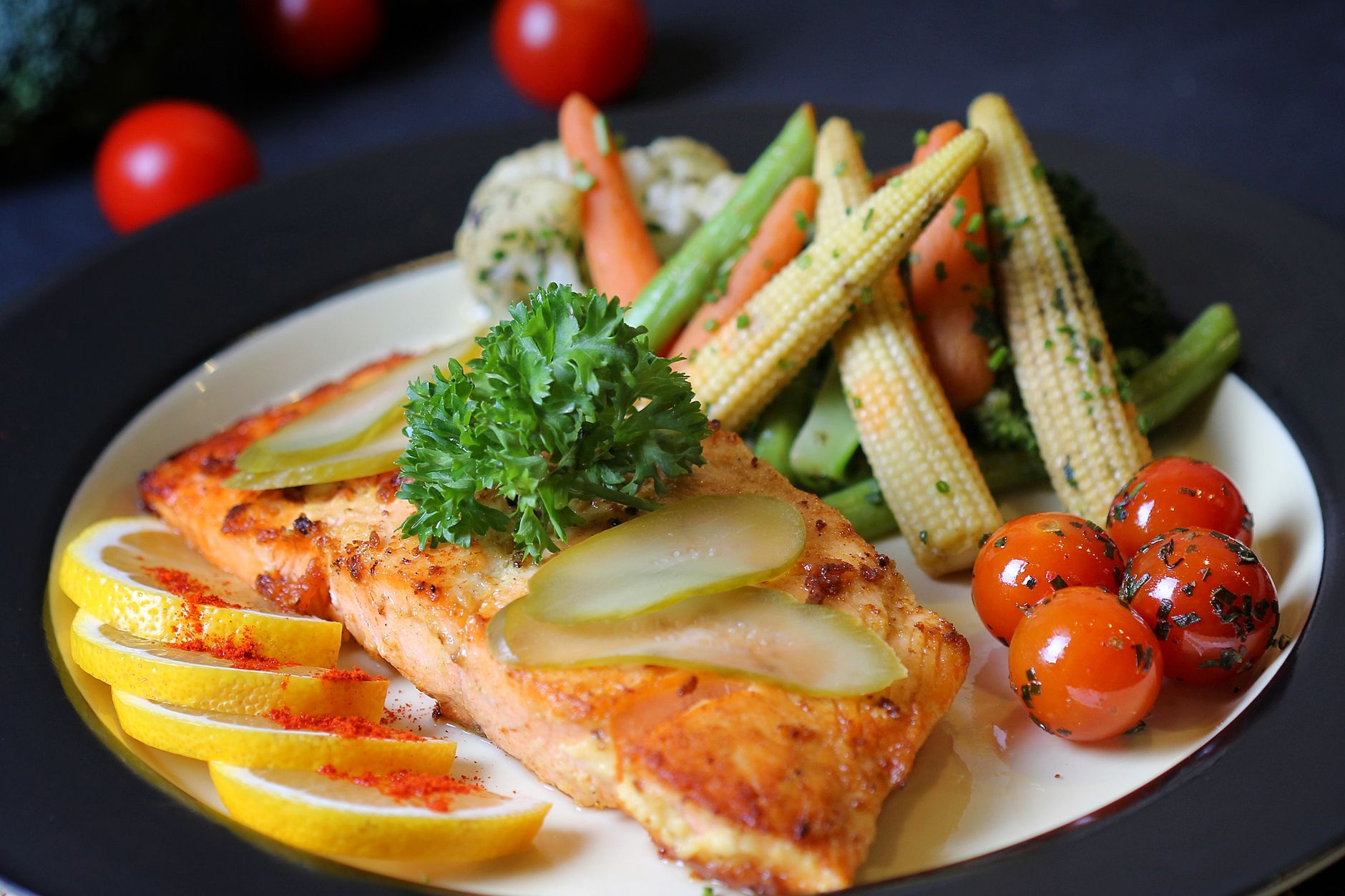 Baked Salmon with Mixed Vegetables