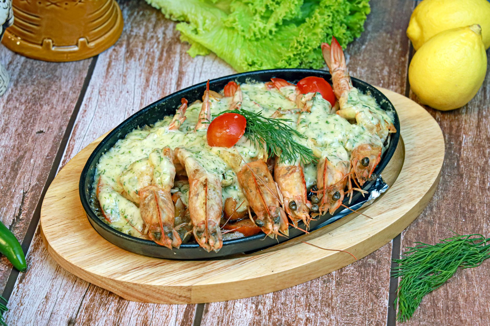 Baked Shrimp with Creamy Sauce
