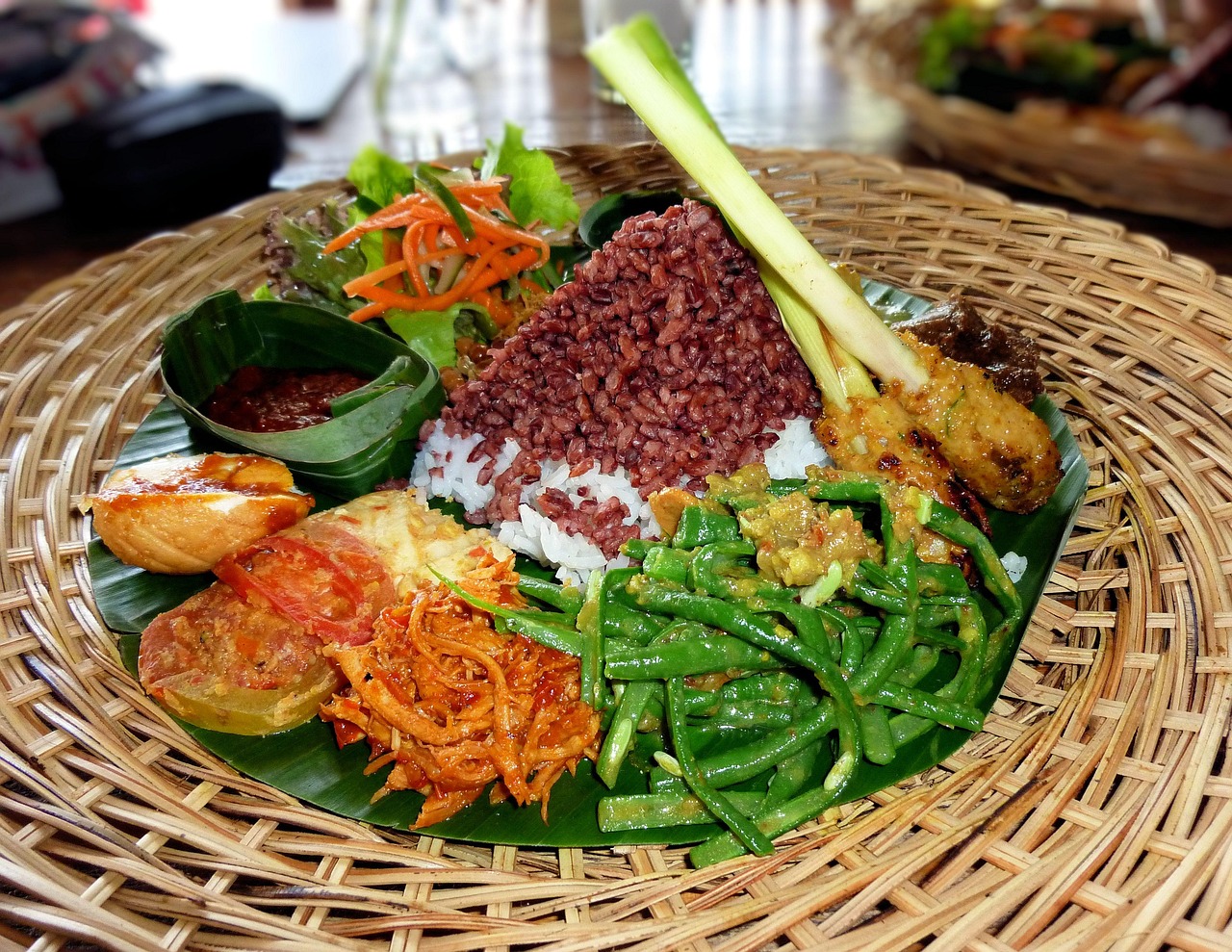 Balinese Mixed Rice Platter