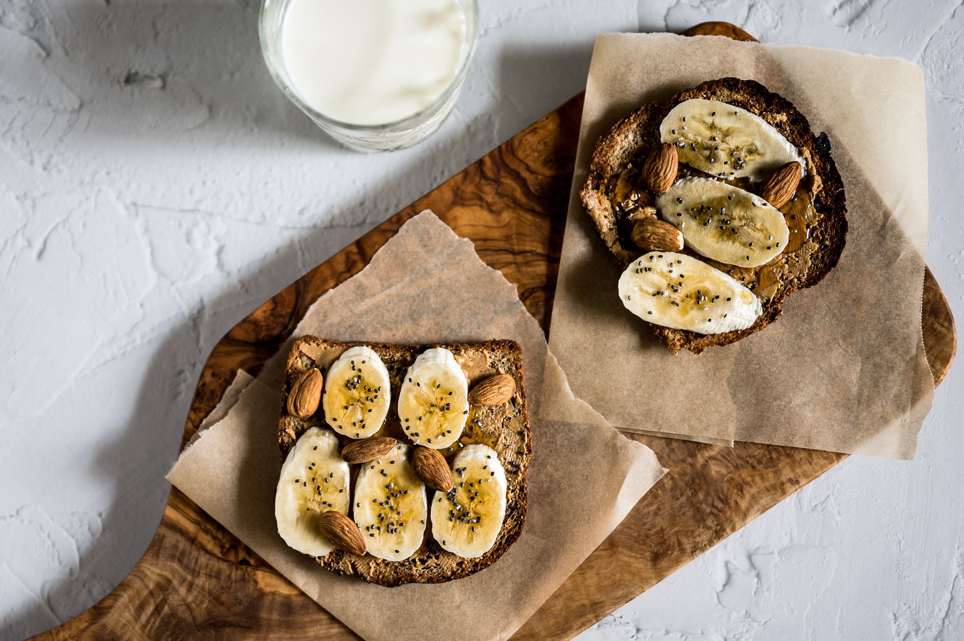 Banana Toast with Almonds
