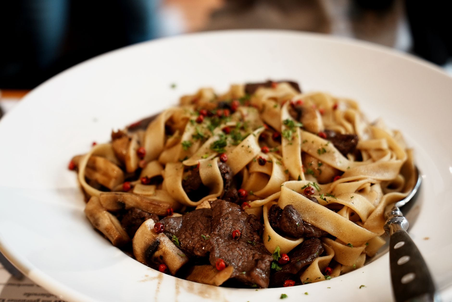 Beef and Mushroom Pasta