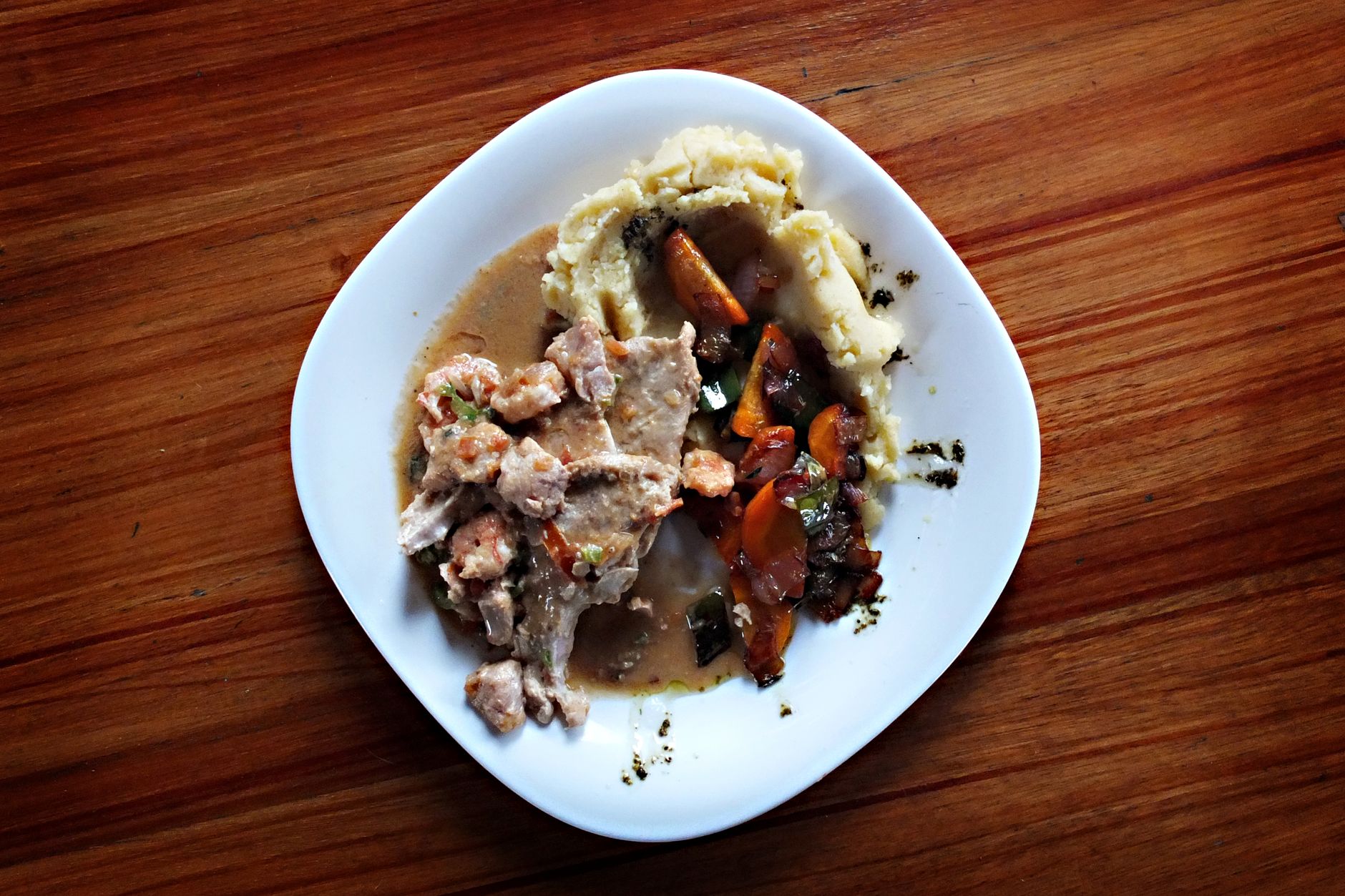 Beef Stew with Mashed Potatoes