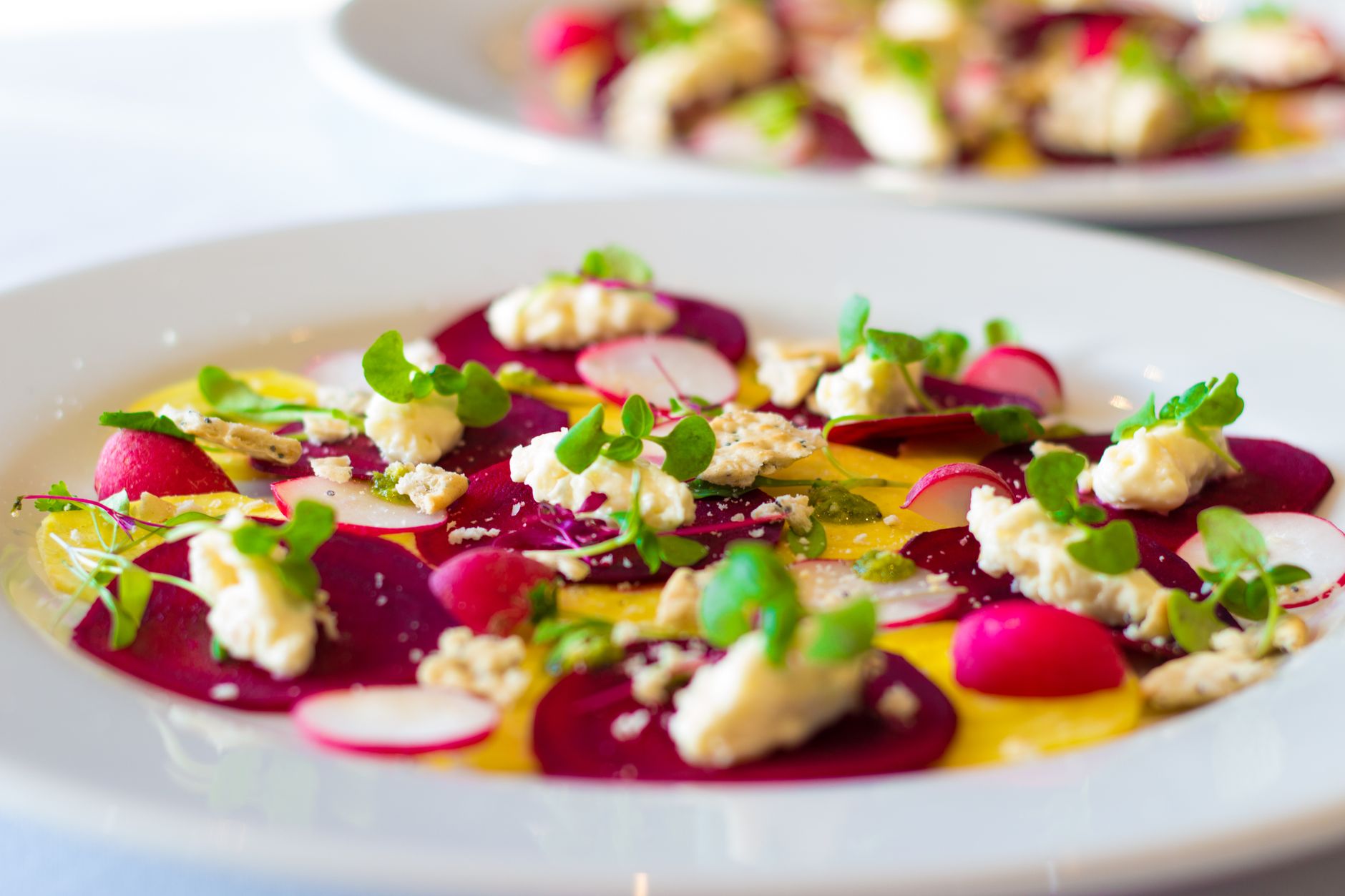 Beet and Radish Salad with Goat Cheese