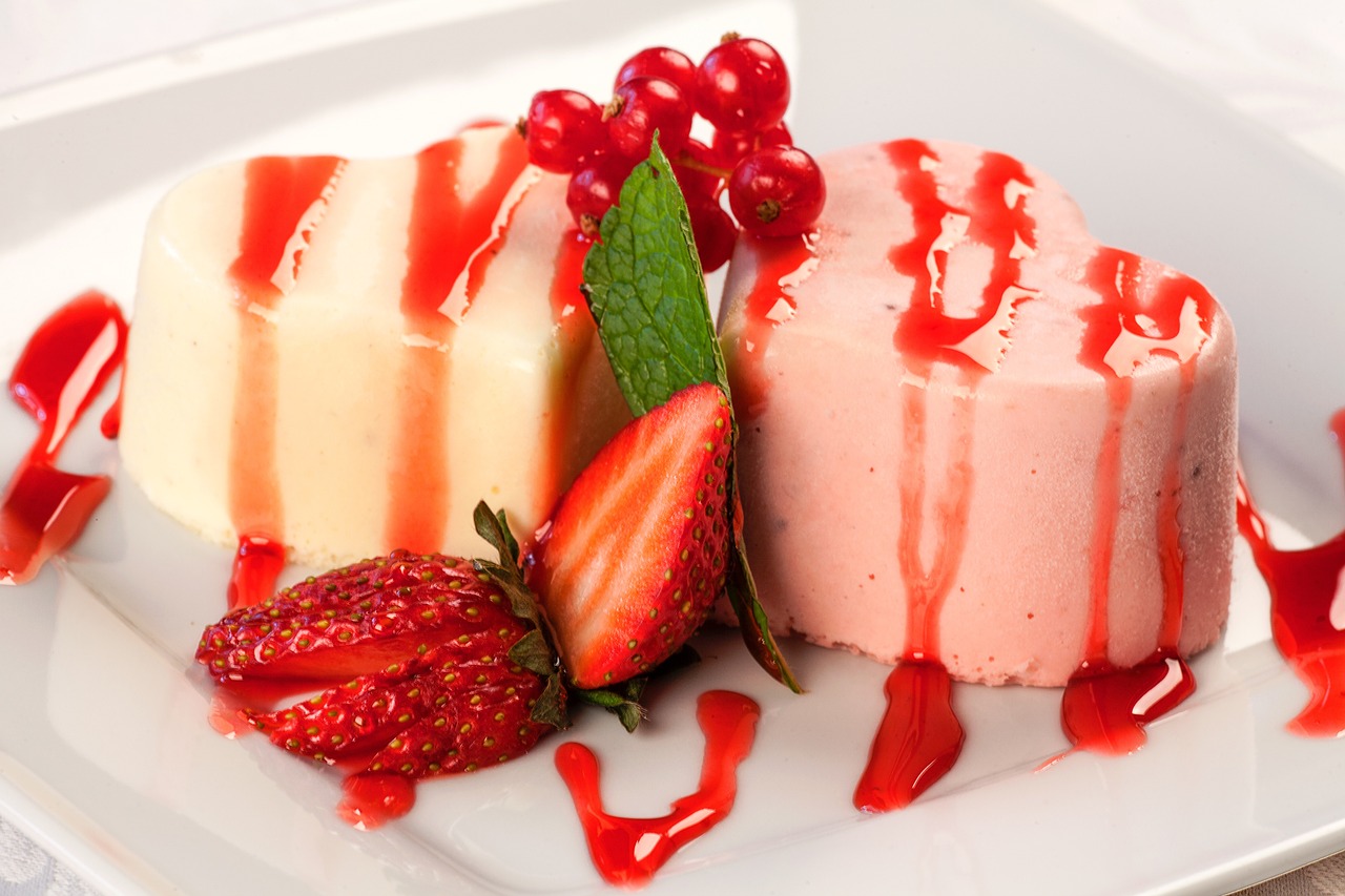 Berry Mousse with Strawberries