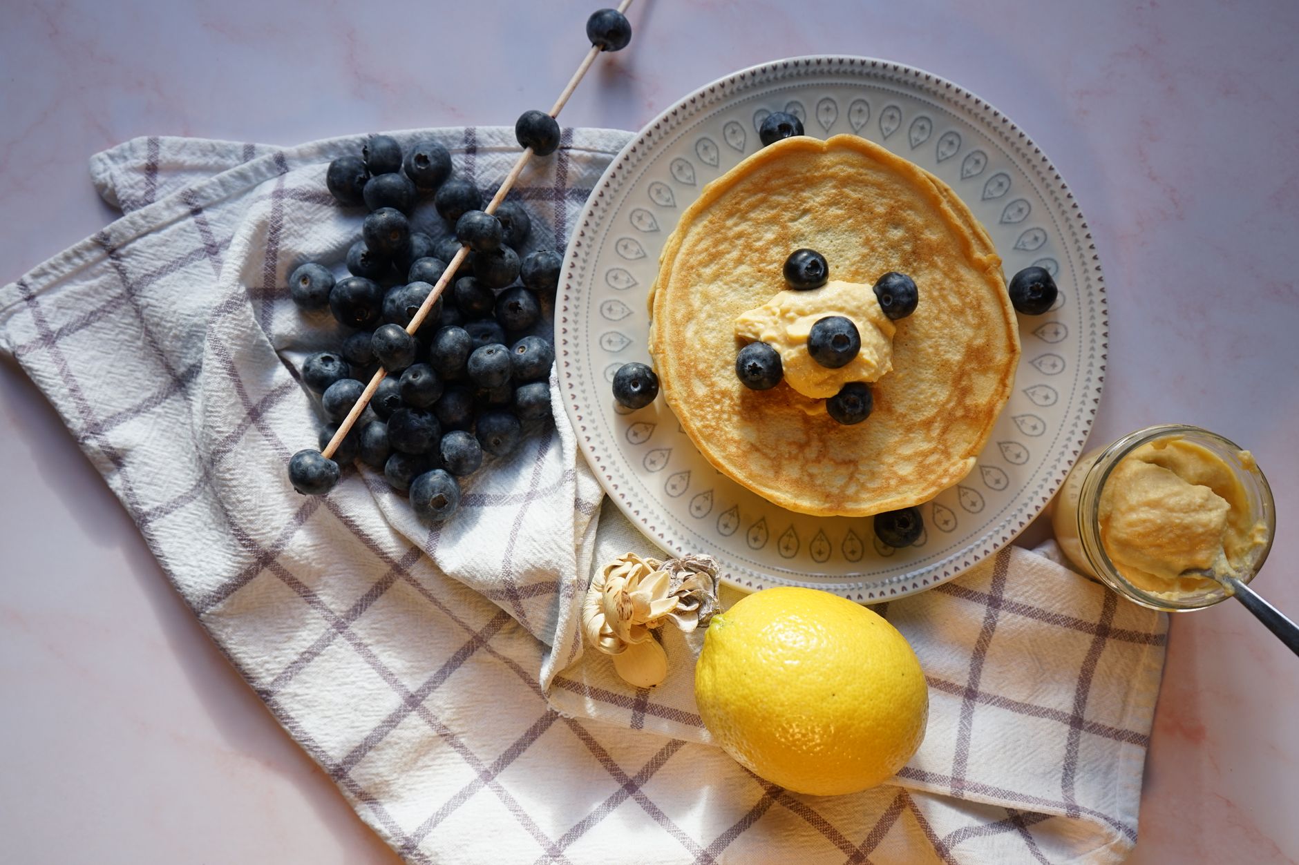 Blueberry Pancakes with Ricotta