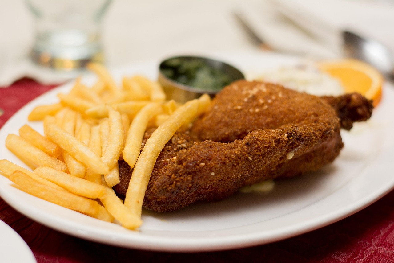 Breaded Chicken with Fries