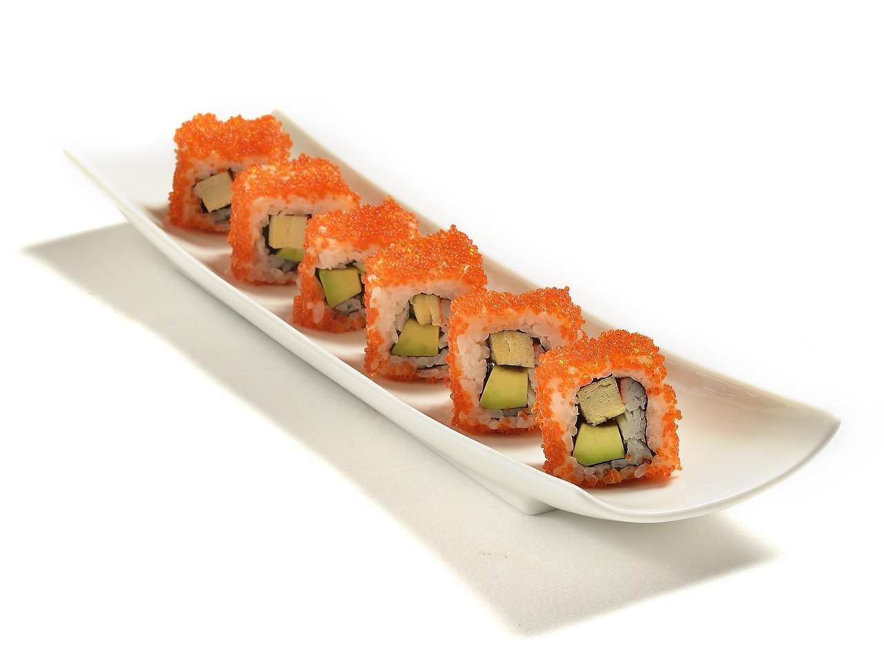 California Roll with Tobiko