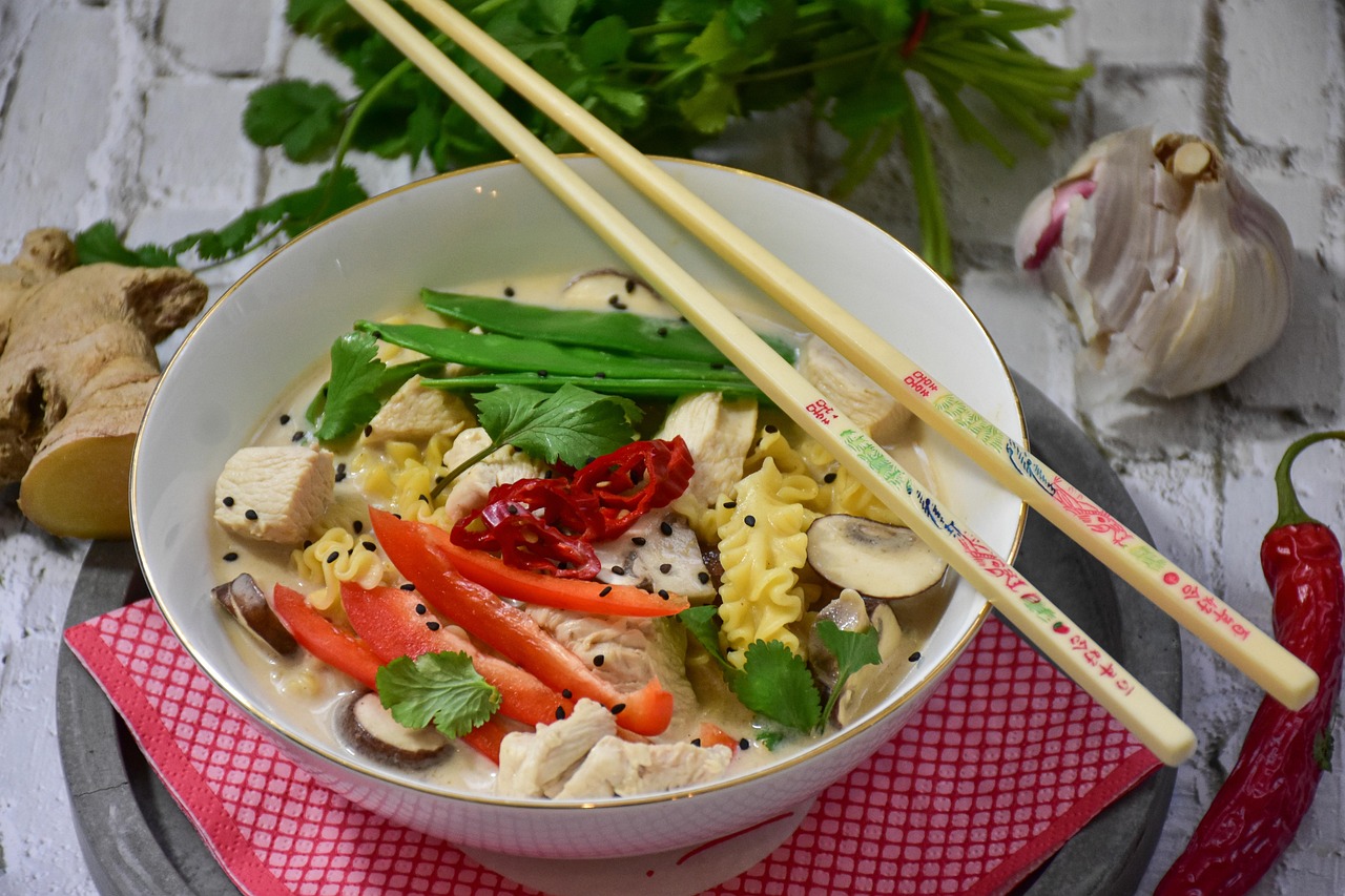 Chicken and Mushroom Soup with Vegetables