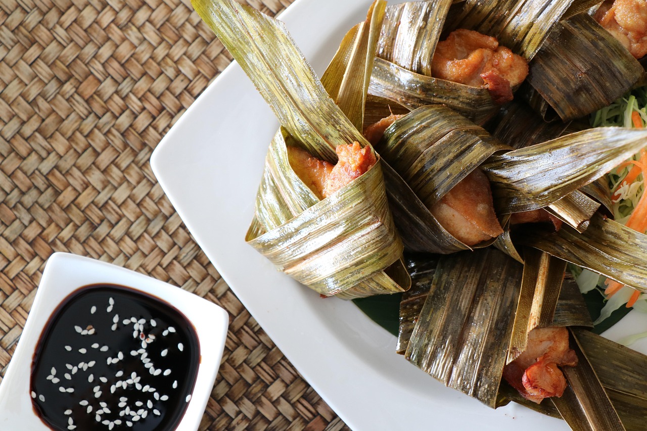 Chicken Wrapped in Banana Leaves