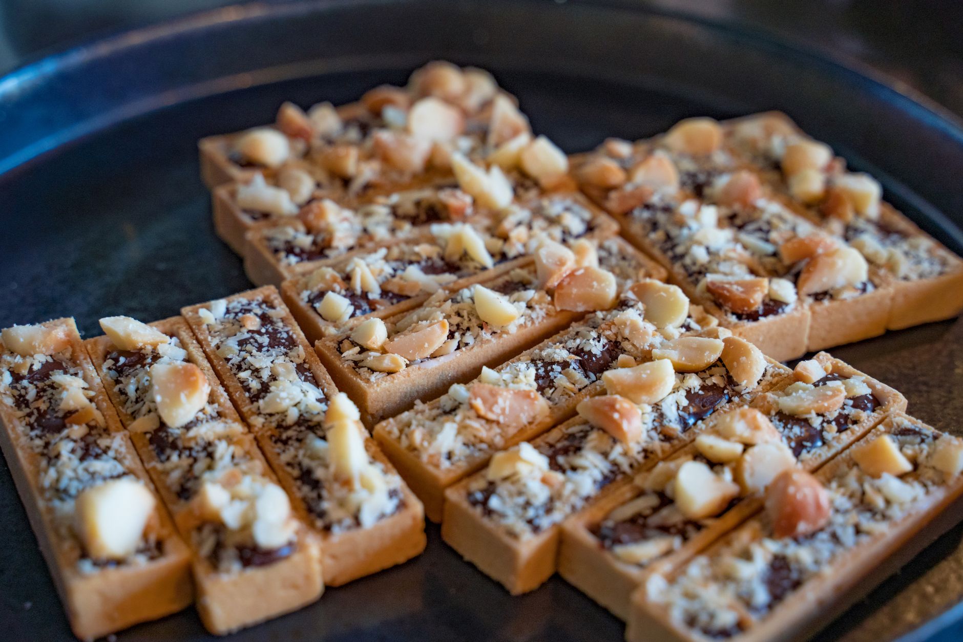 Chocolate and Nut Crostini