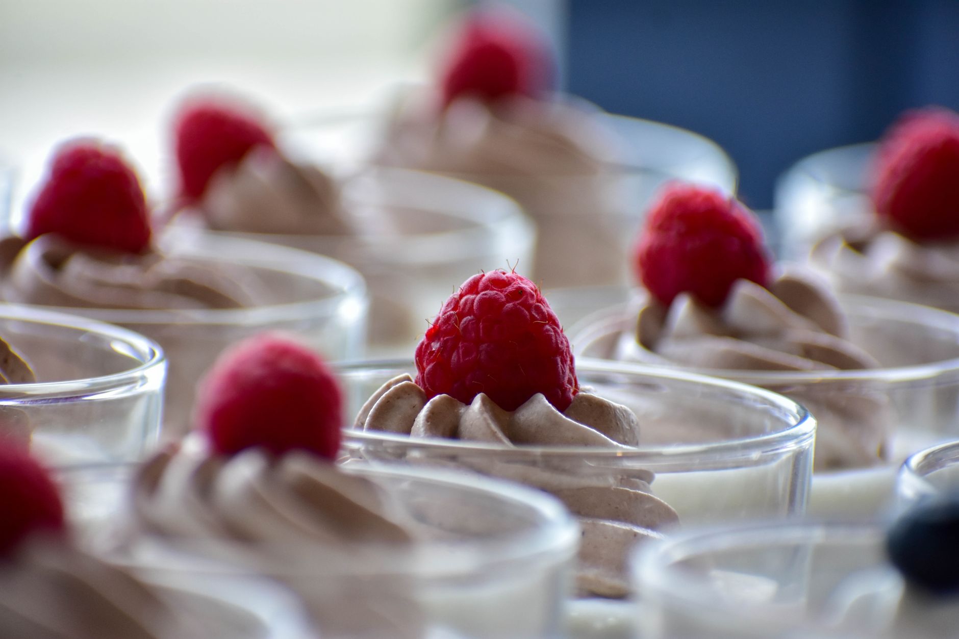 Chocolate Mousse with Raspberry