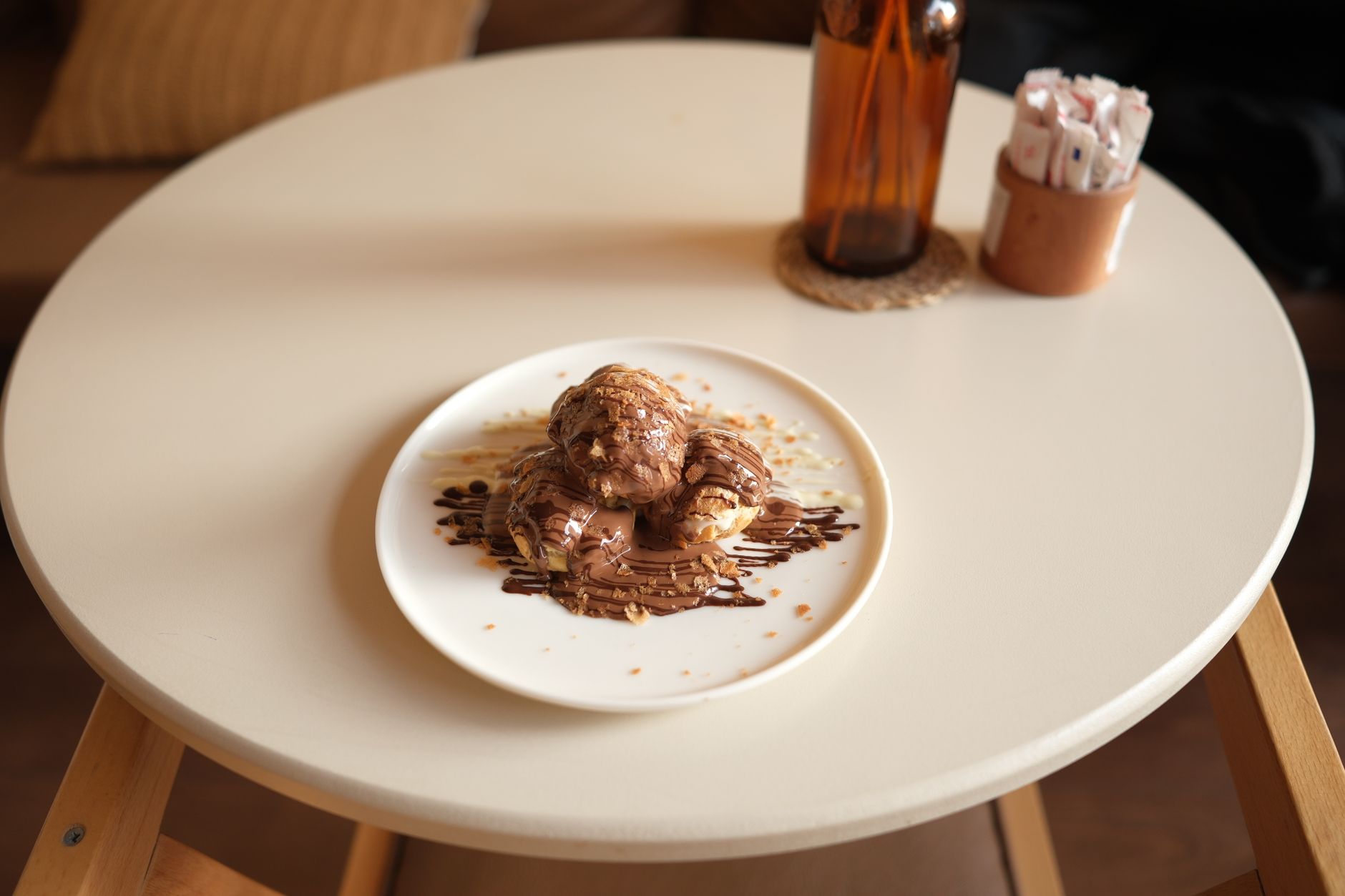 Chocolate Profiteroles