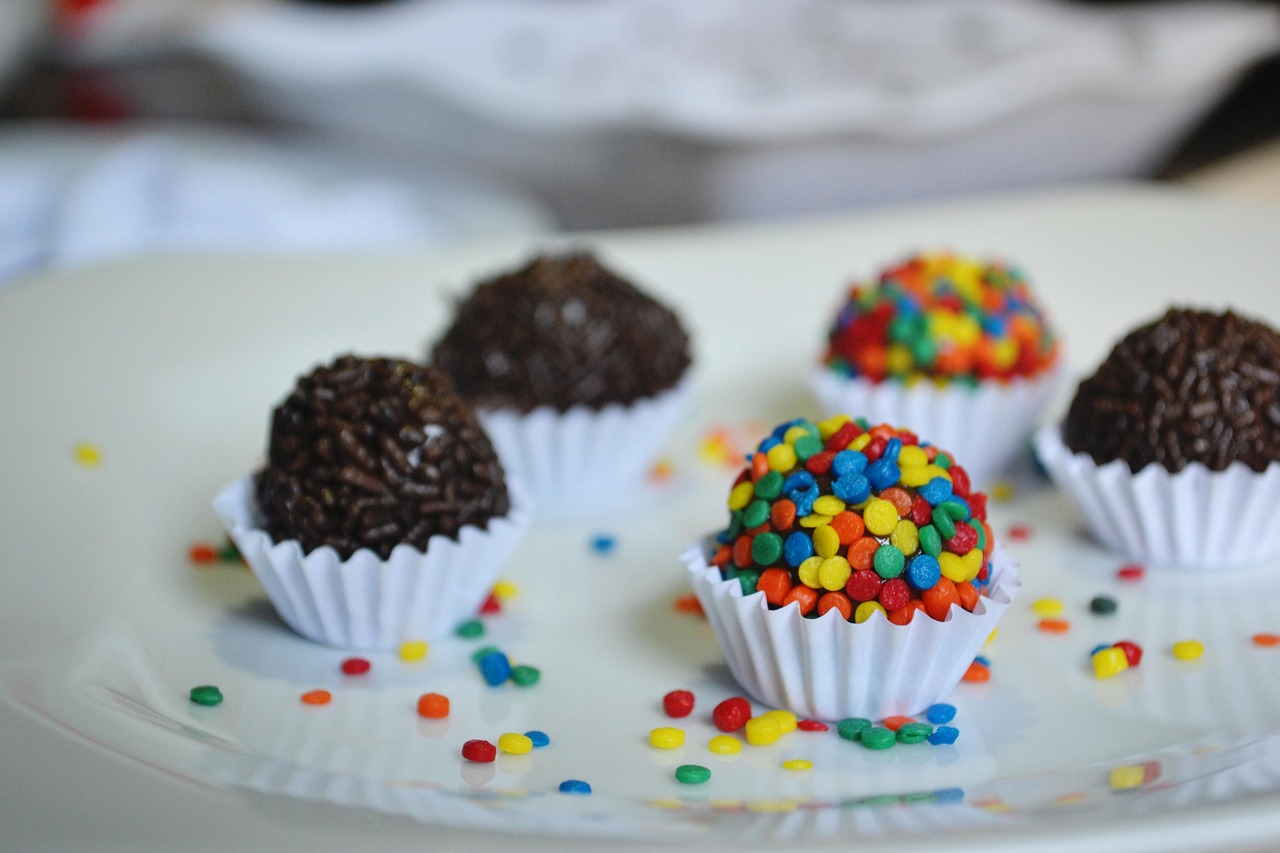Chocolate Truffles with Sprinkles