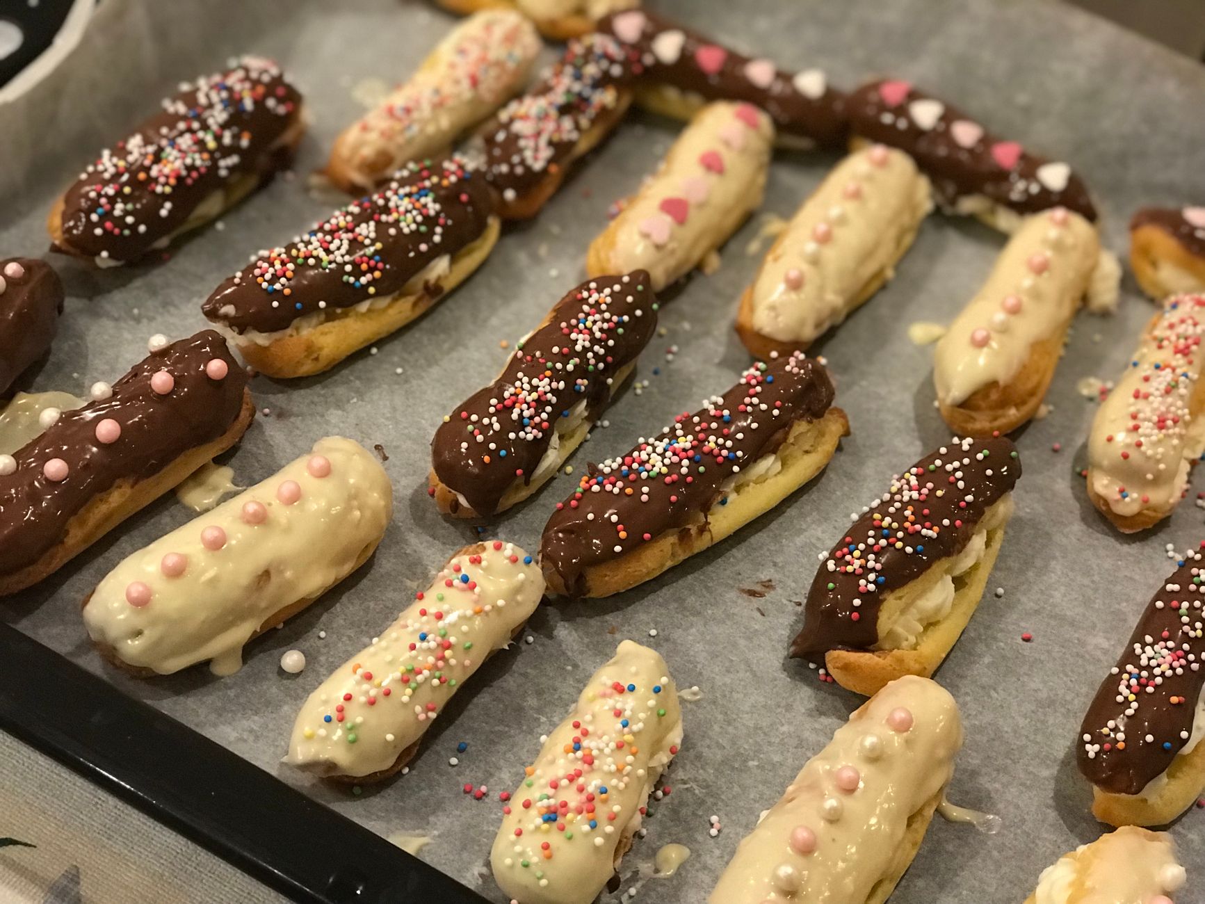Churros with Chocolate and Sprinkles