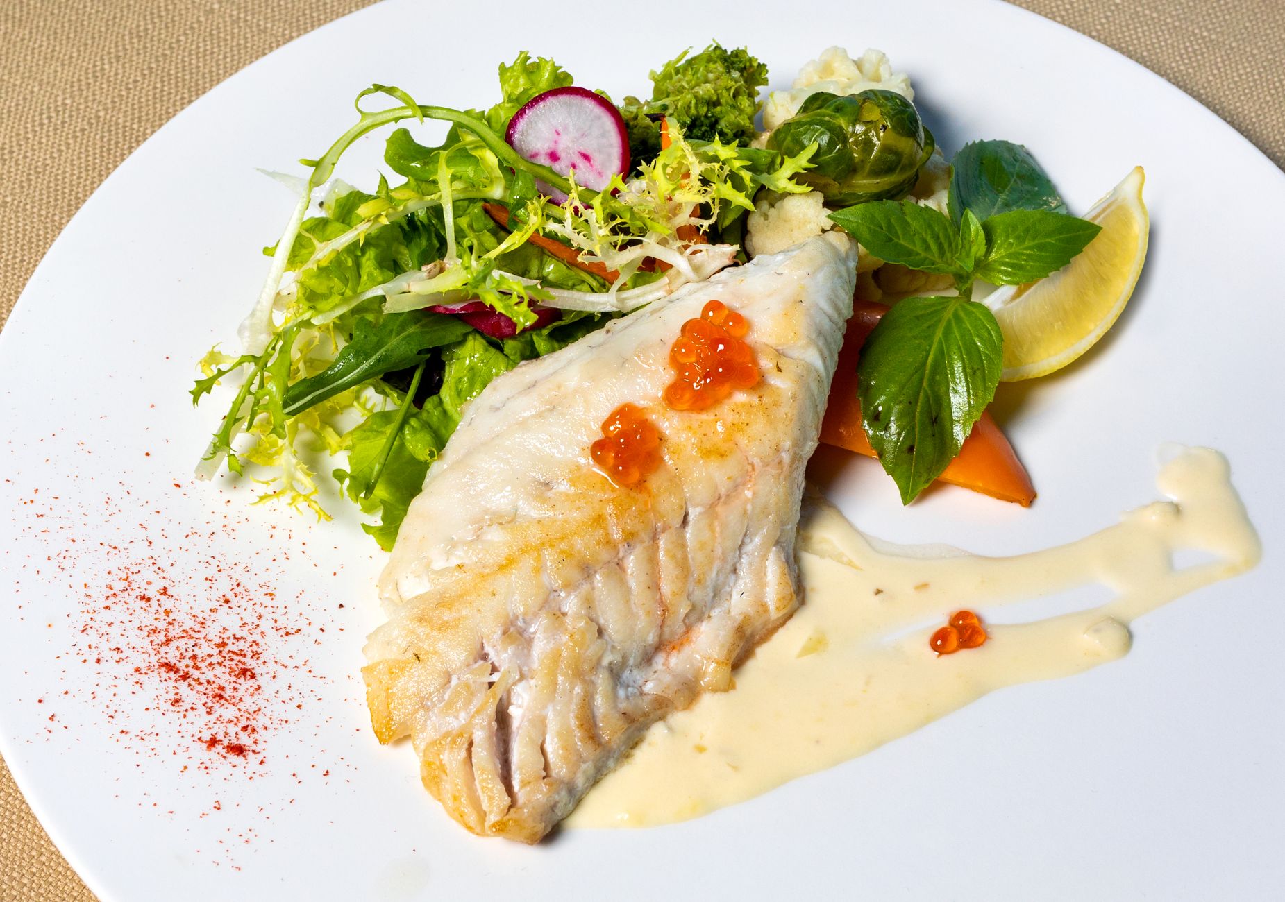 Cod with Garlic Sauce