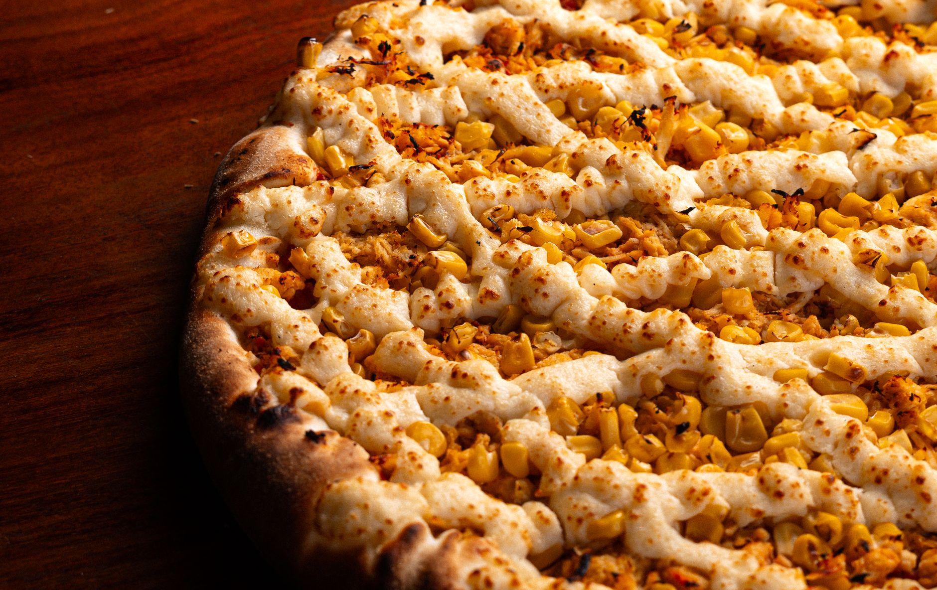 Corn and Cheese Pizza