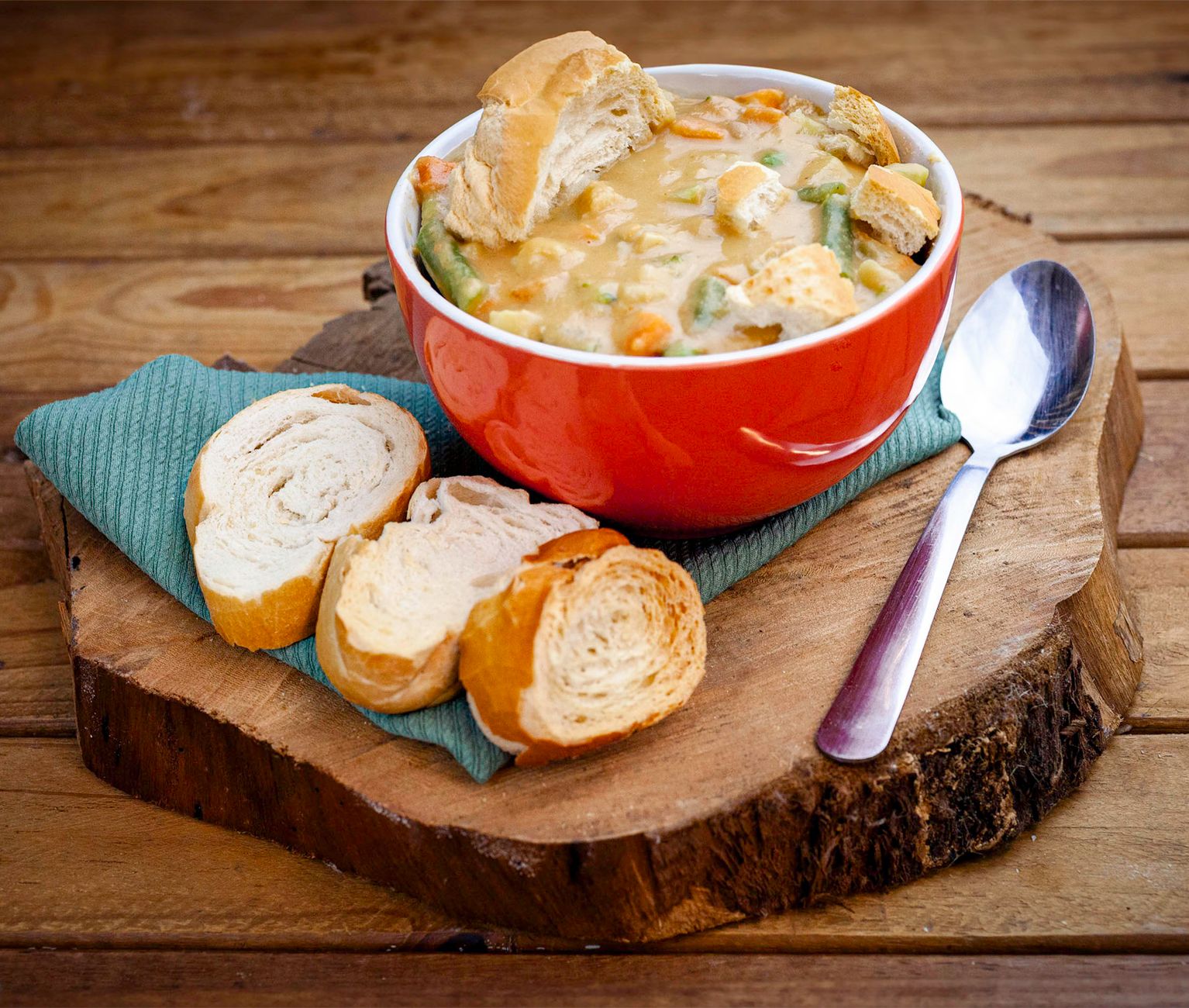 Creamy Chicken and Vegetable Soup