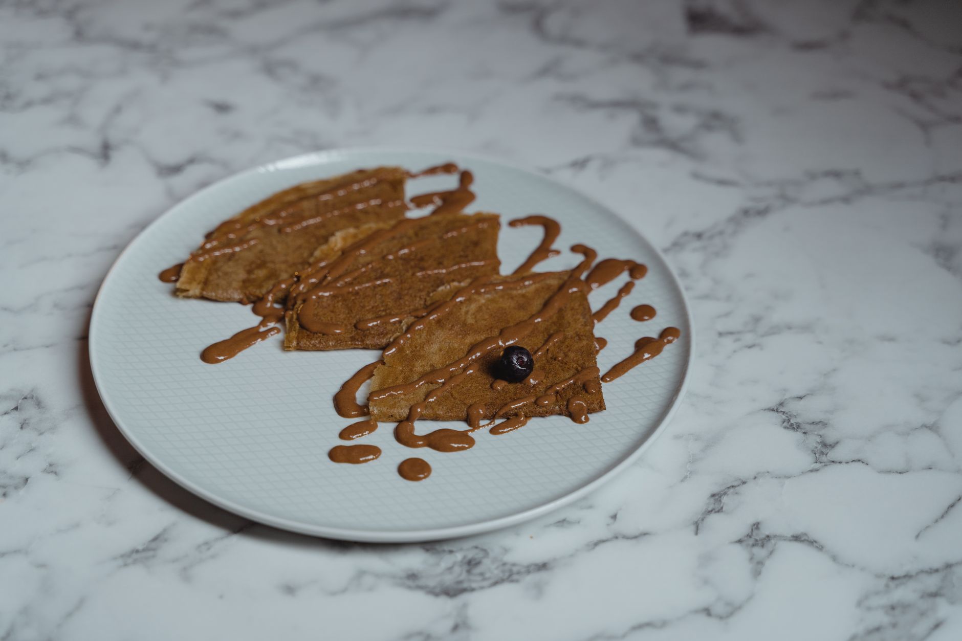 Crepes with Nutella and Cherry