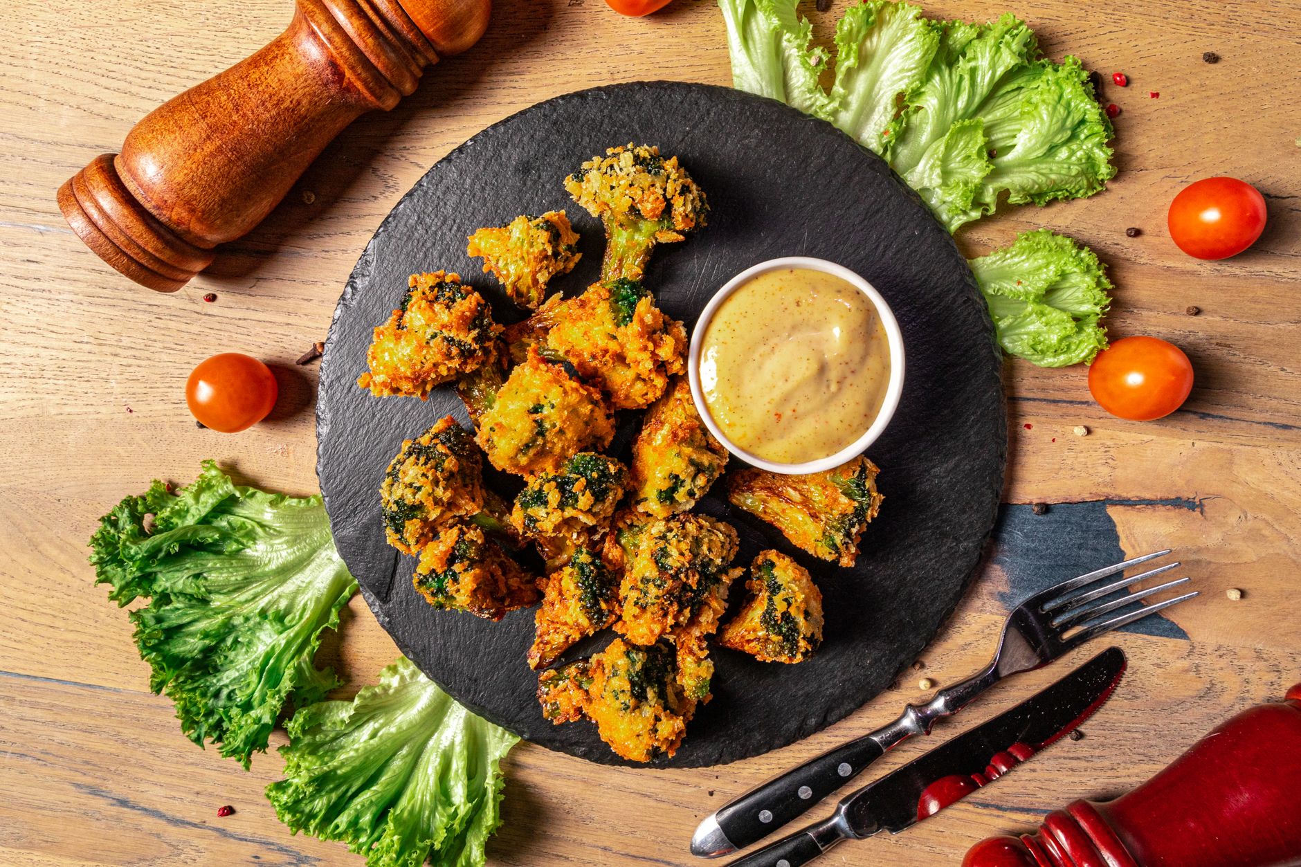 Crispy Baked Broccoli Bites