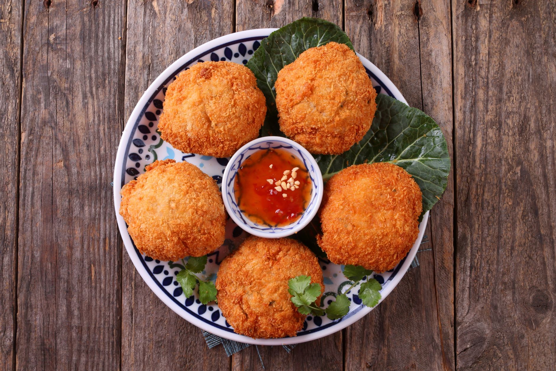 Crispy Fish Balls with Chili Sauce