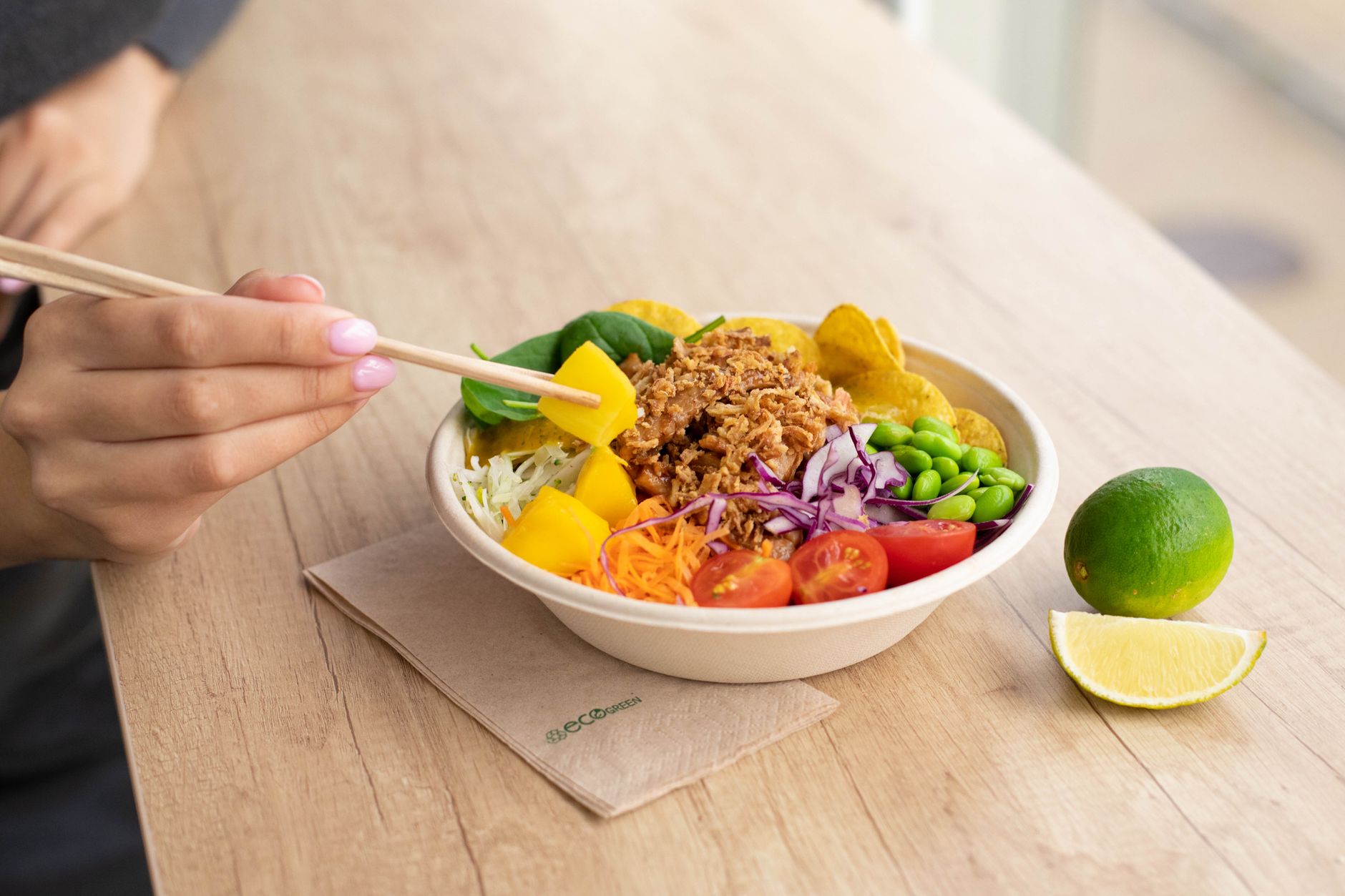 Crispy Tofu Bowl with Vegetables