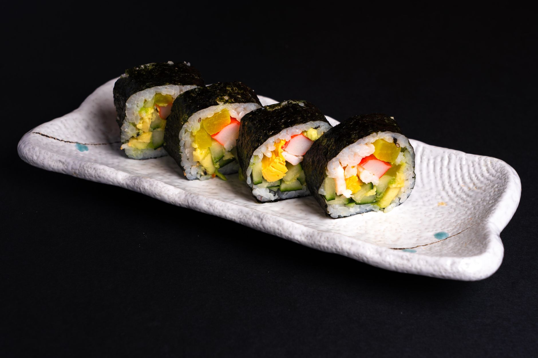 Cucumber and Crab Sushi Roll