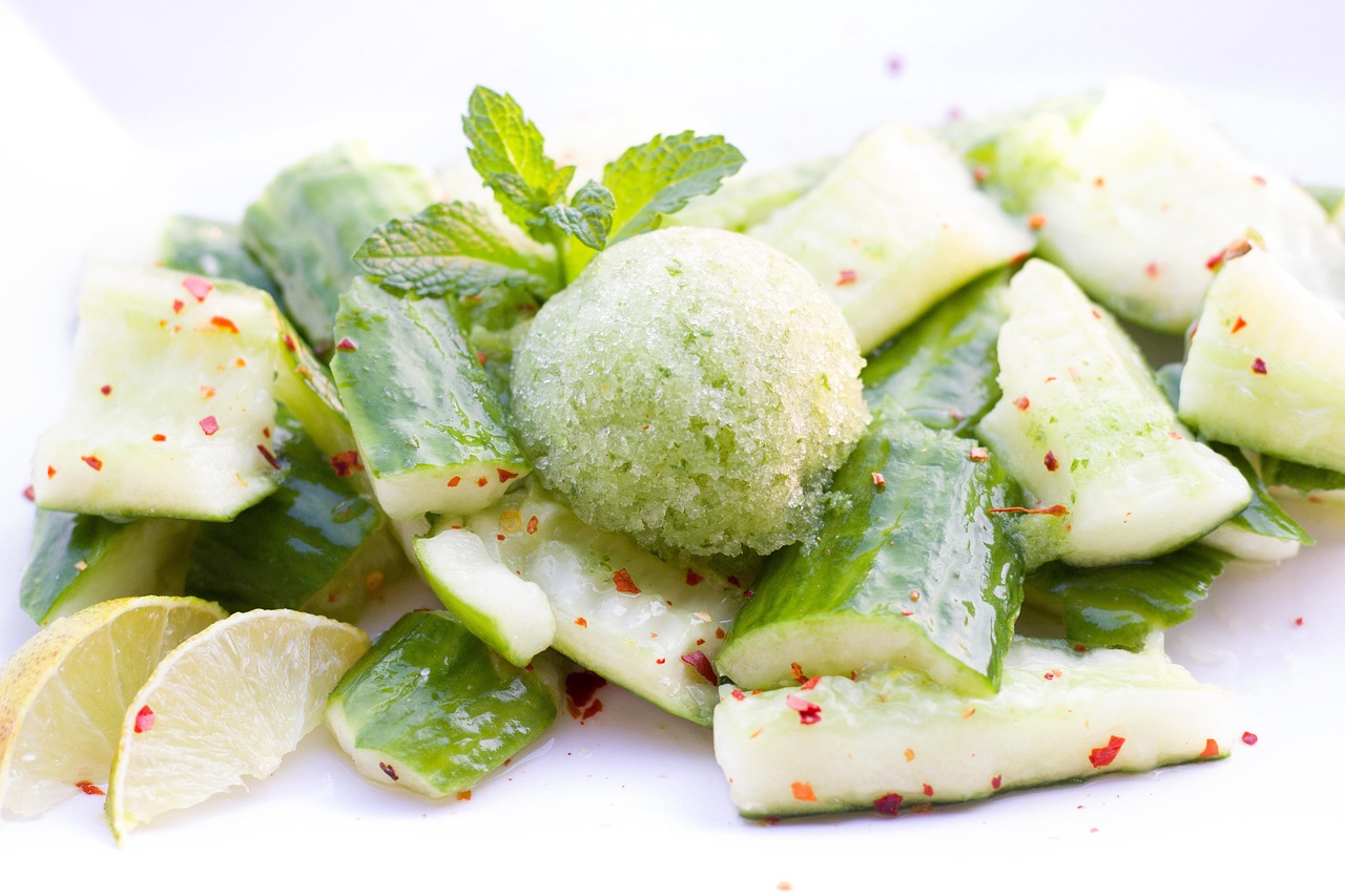 Cucumber Salad with Mint and Lime
