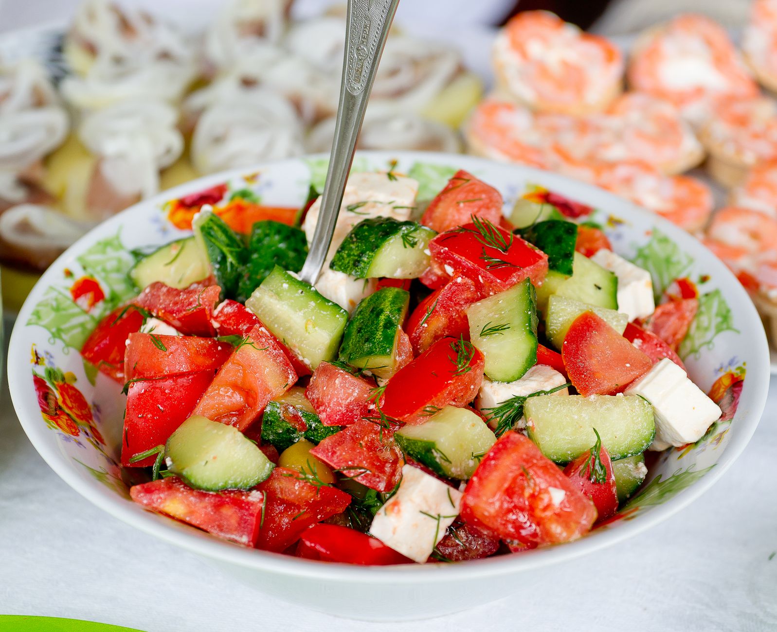 Cucumber Tomato Feta Salad