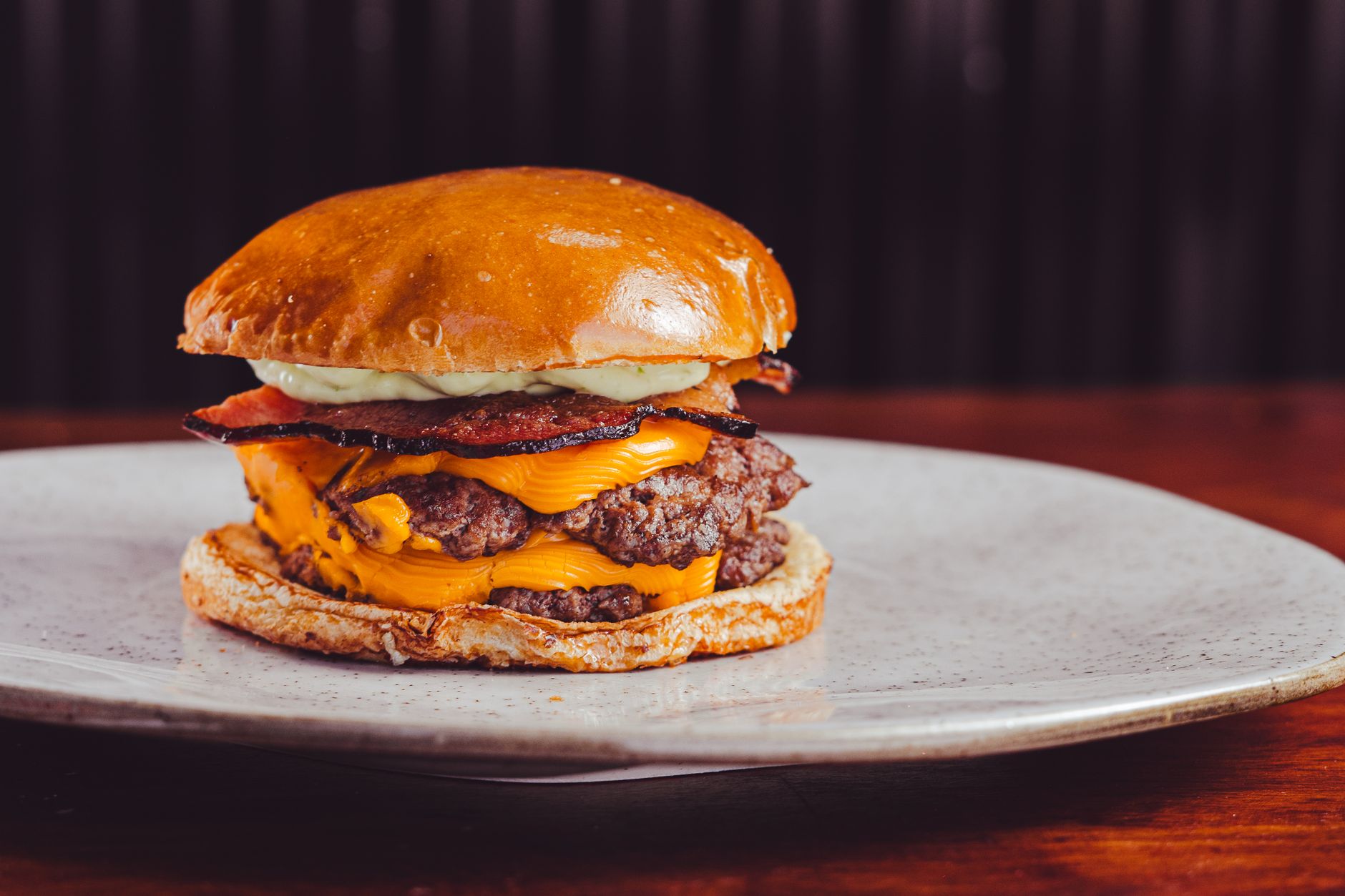 Double Cheeseburger with Bacon