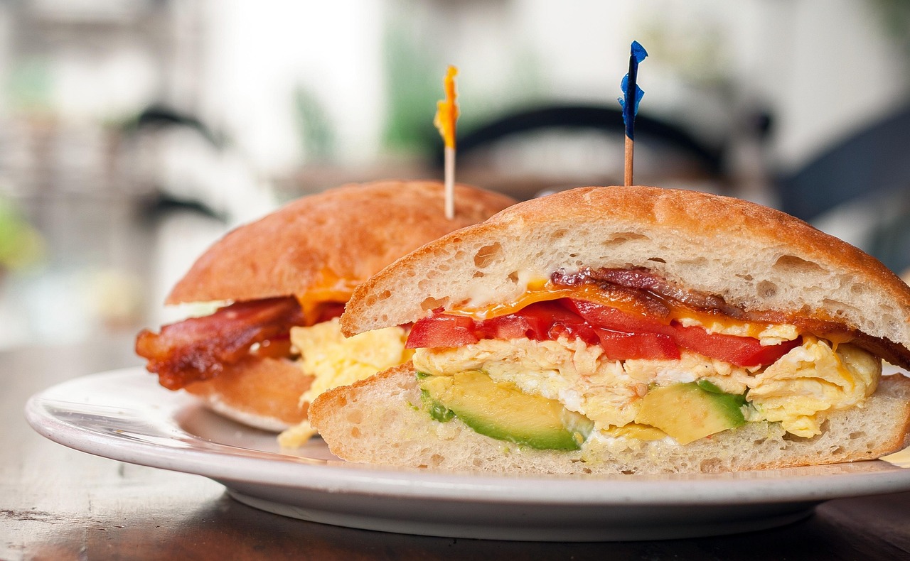 Egg and Avocado Bagel