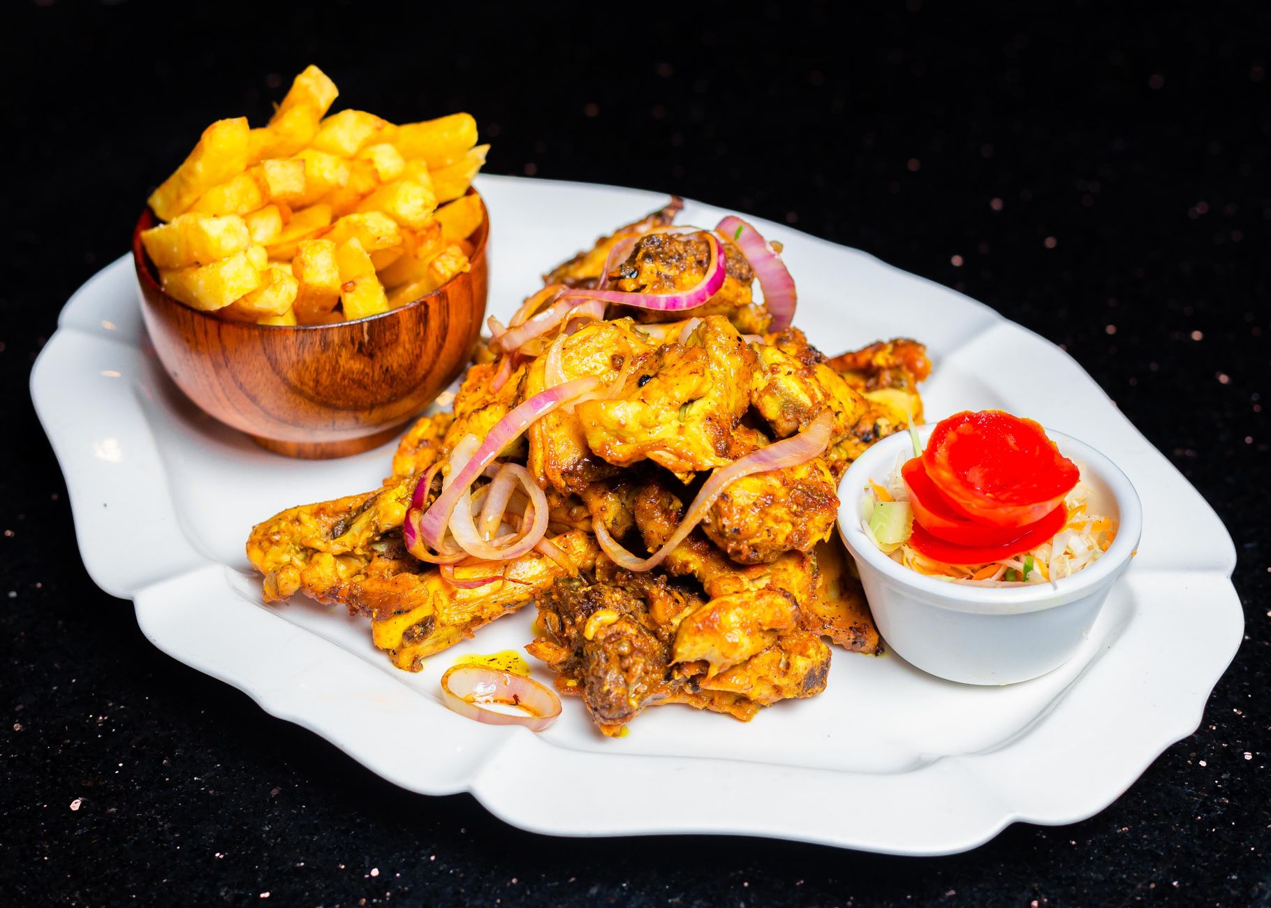 Ethiopian Spiced Chicken with Onions and Mango