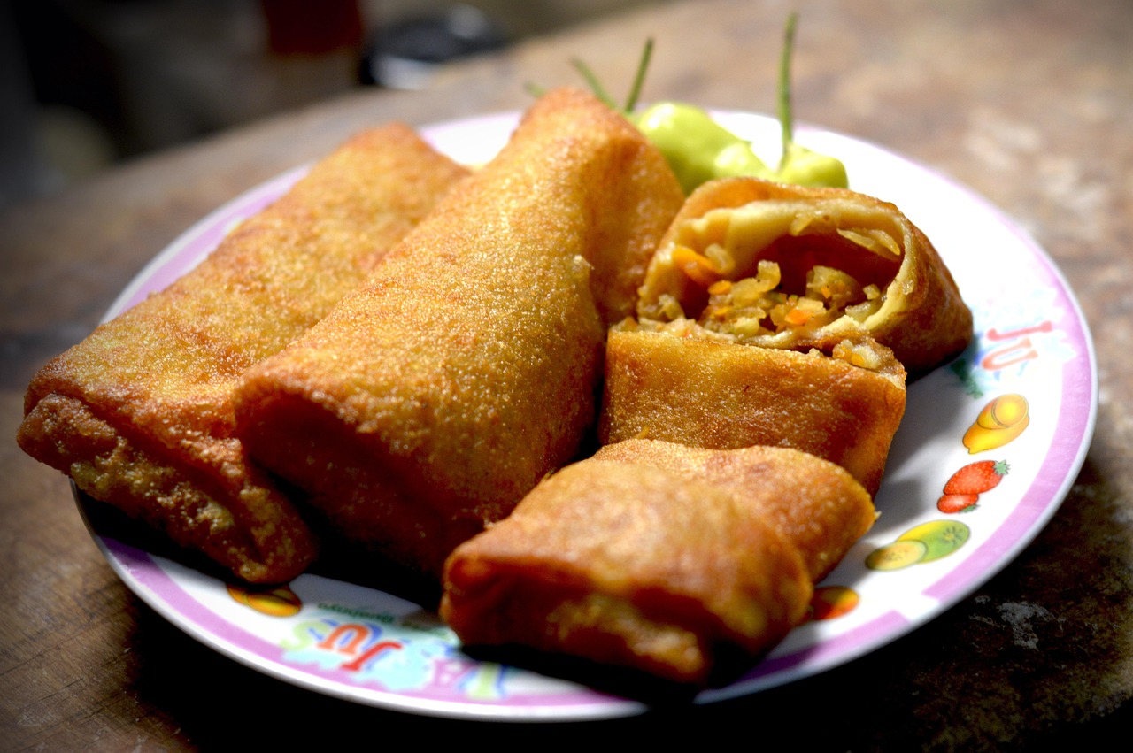 Filipino Spring Rolls with Heart of Palm