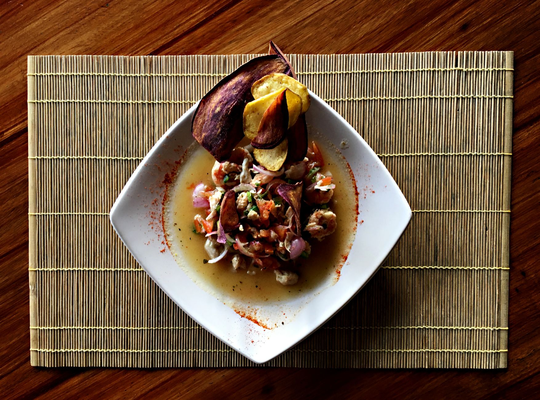 Fish Ceviche with Sweet Potato