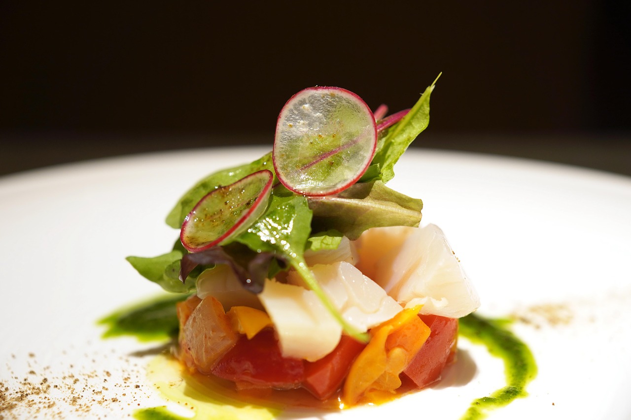 Fish Tartare with Salad