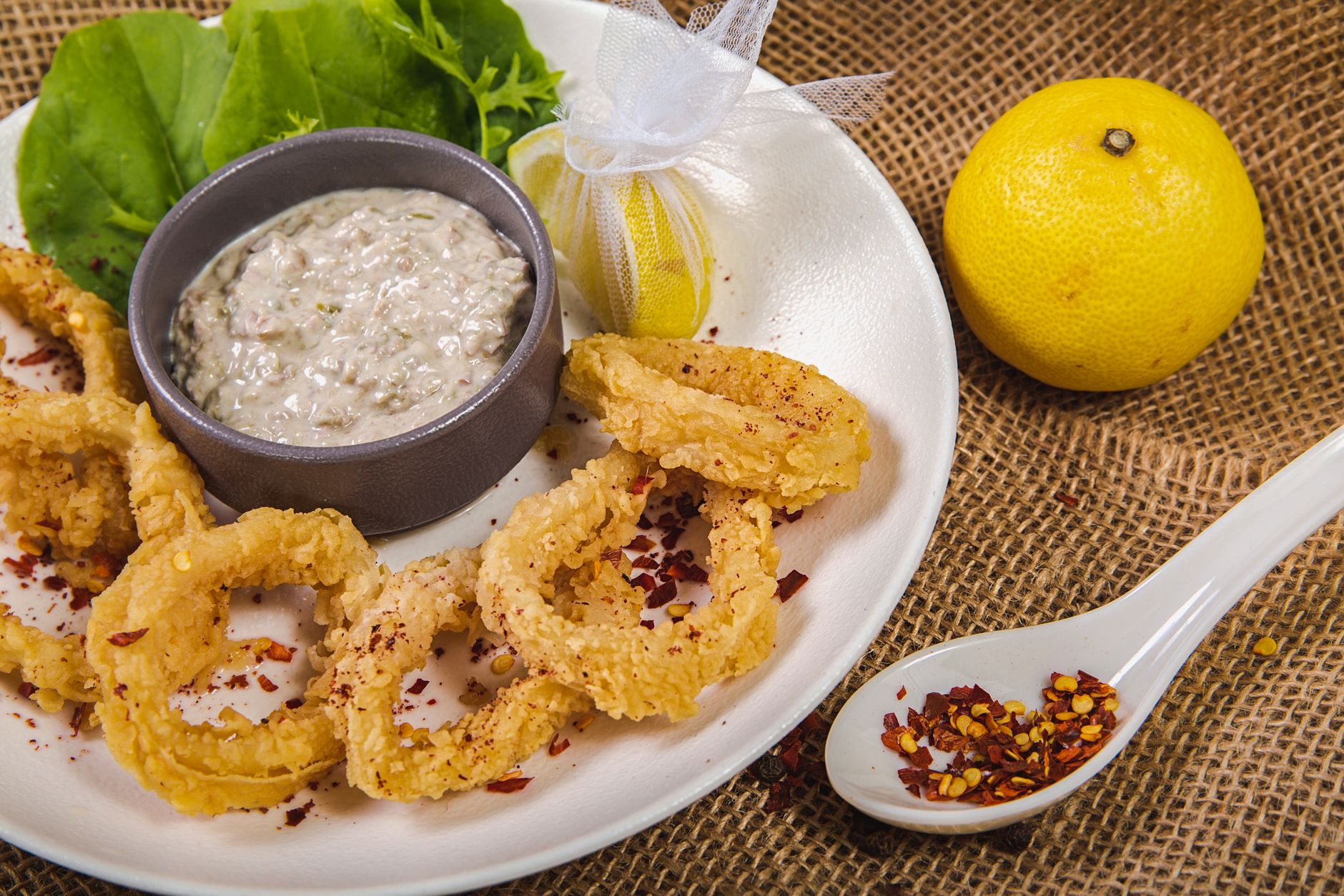 Fried Calamari with Garlic Aioli
