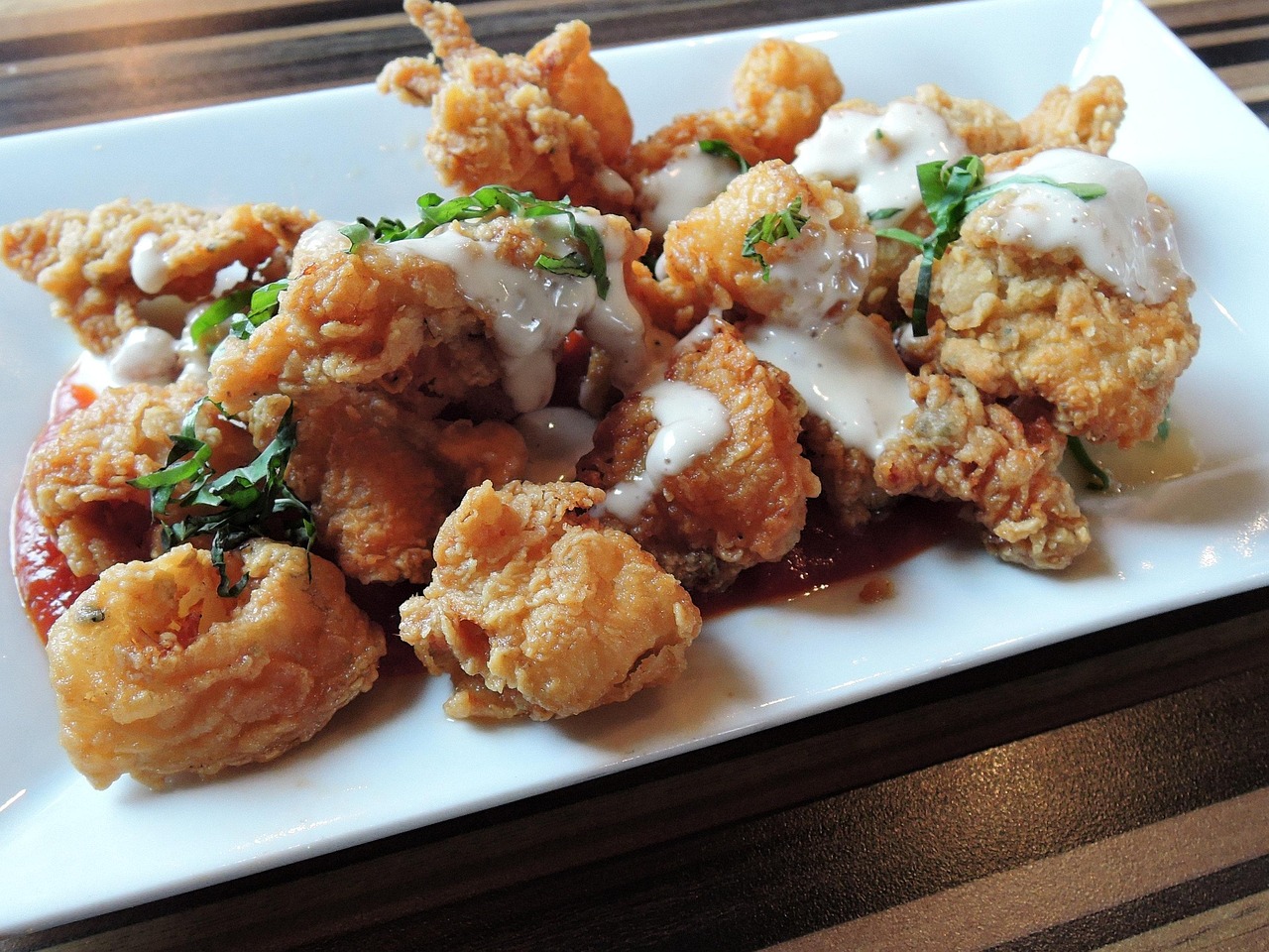 Fried Calamari with Sauce