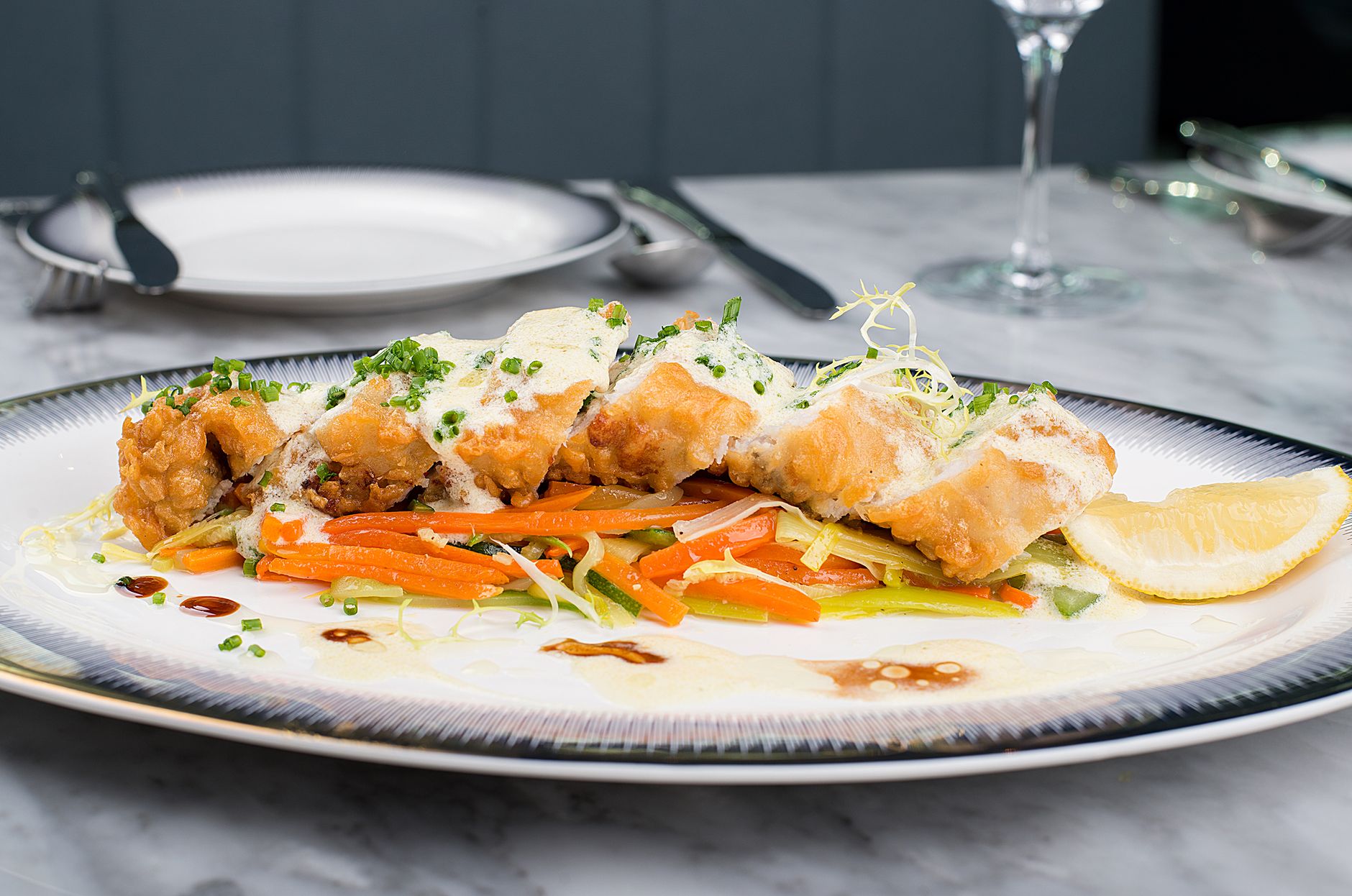 Fried Calamari with Vegetables