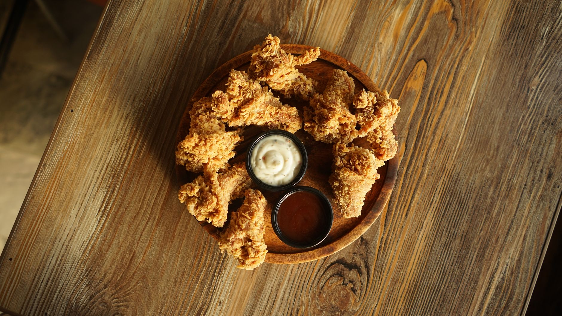 Fried Chicken with Dipping Sauces