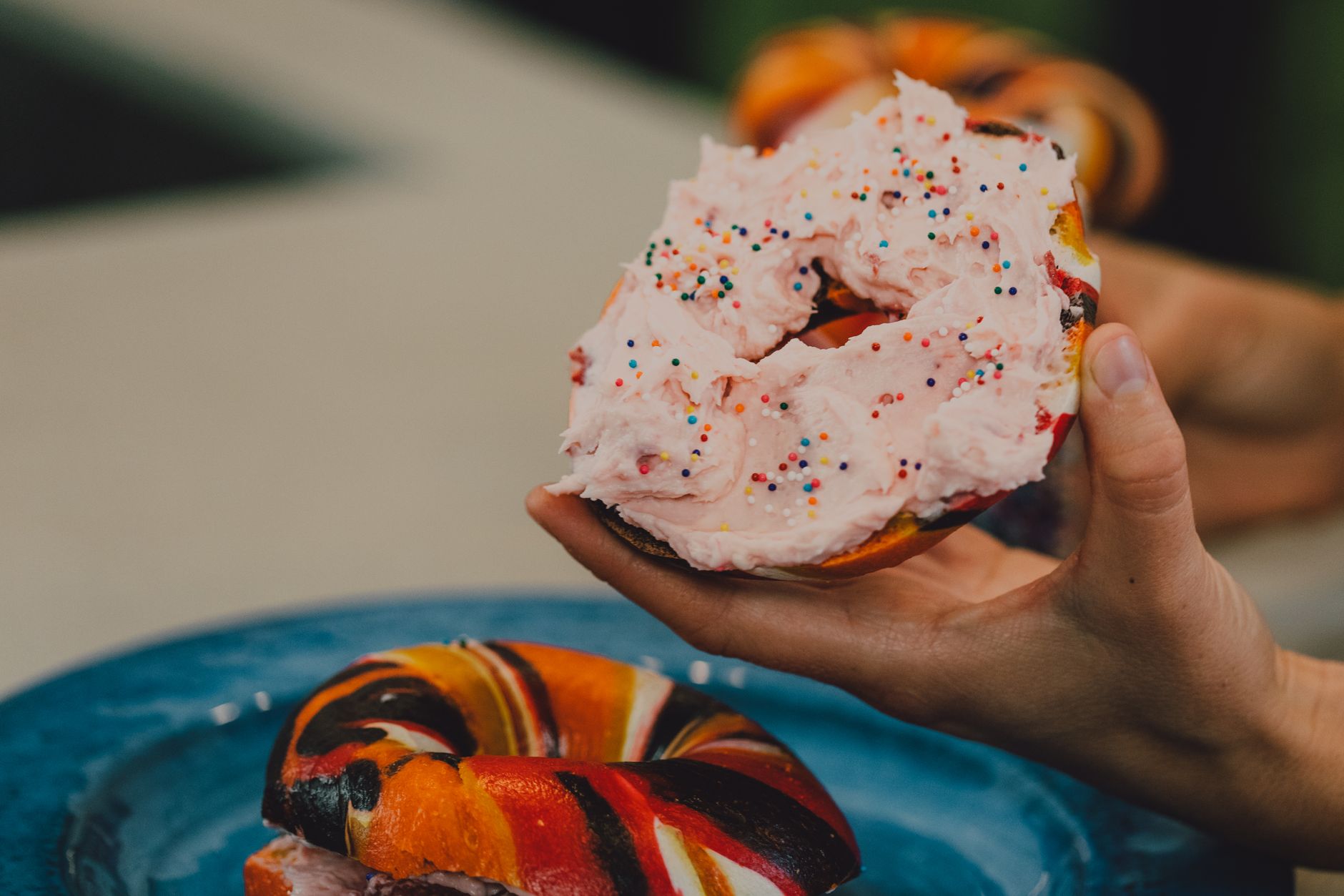 Frosted Donut with Sprinkles
