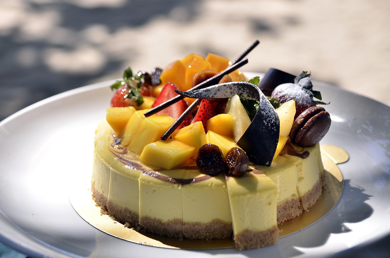 Fruit and Chocolate Cheesecake
